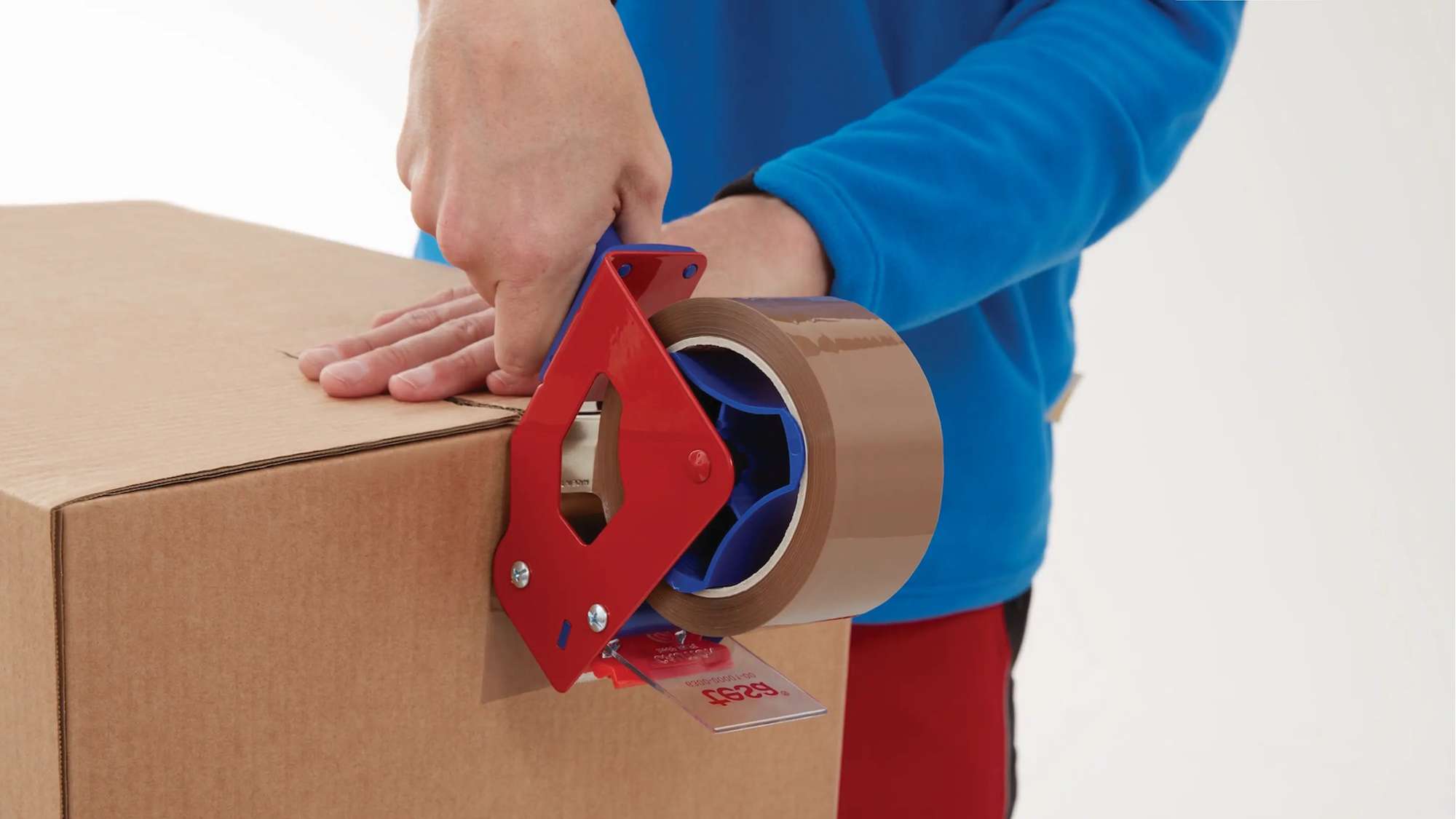 tesa 4195 PP HiTack Packband leise, 66 m x 75 mm, braun