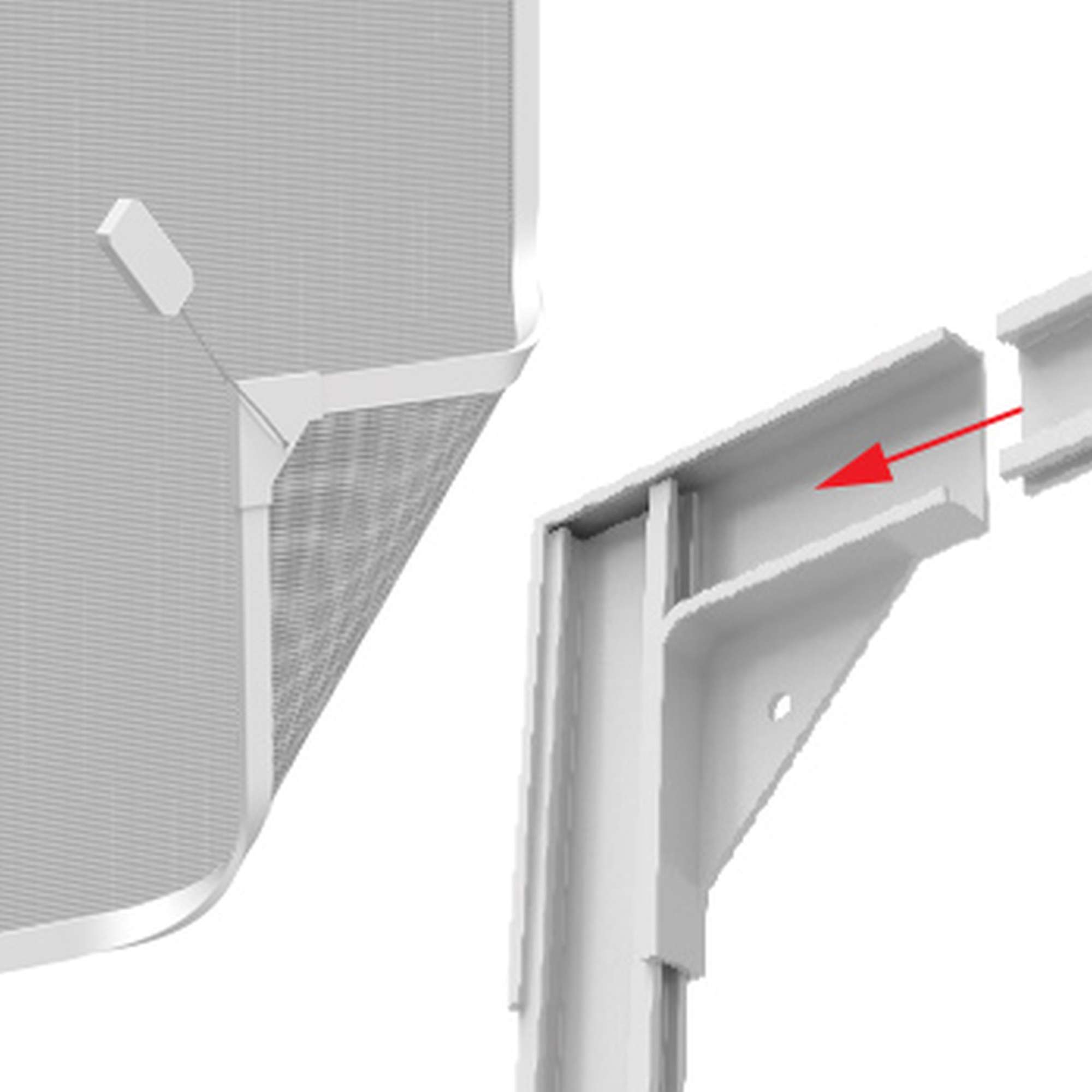 easylife Sonnenschutz-PVC Magnetrahmen Fenster