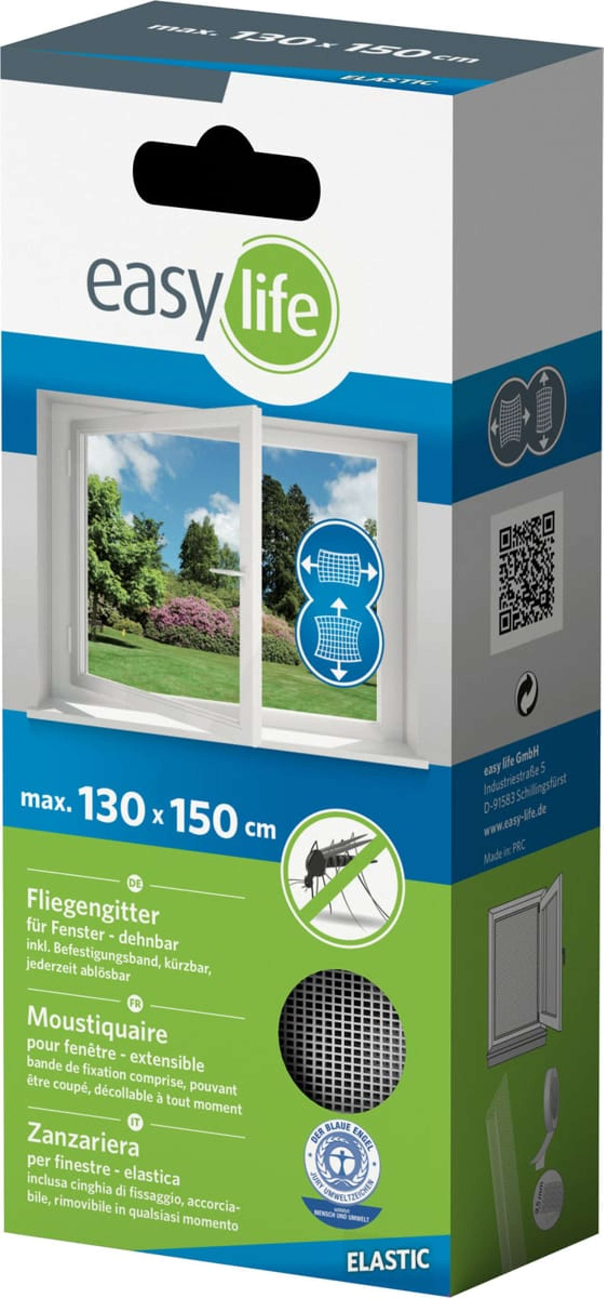 easylife Elastic-Fliegengitter fuer Fenster