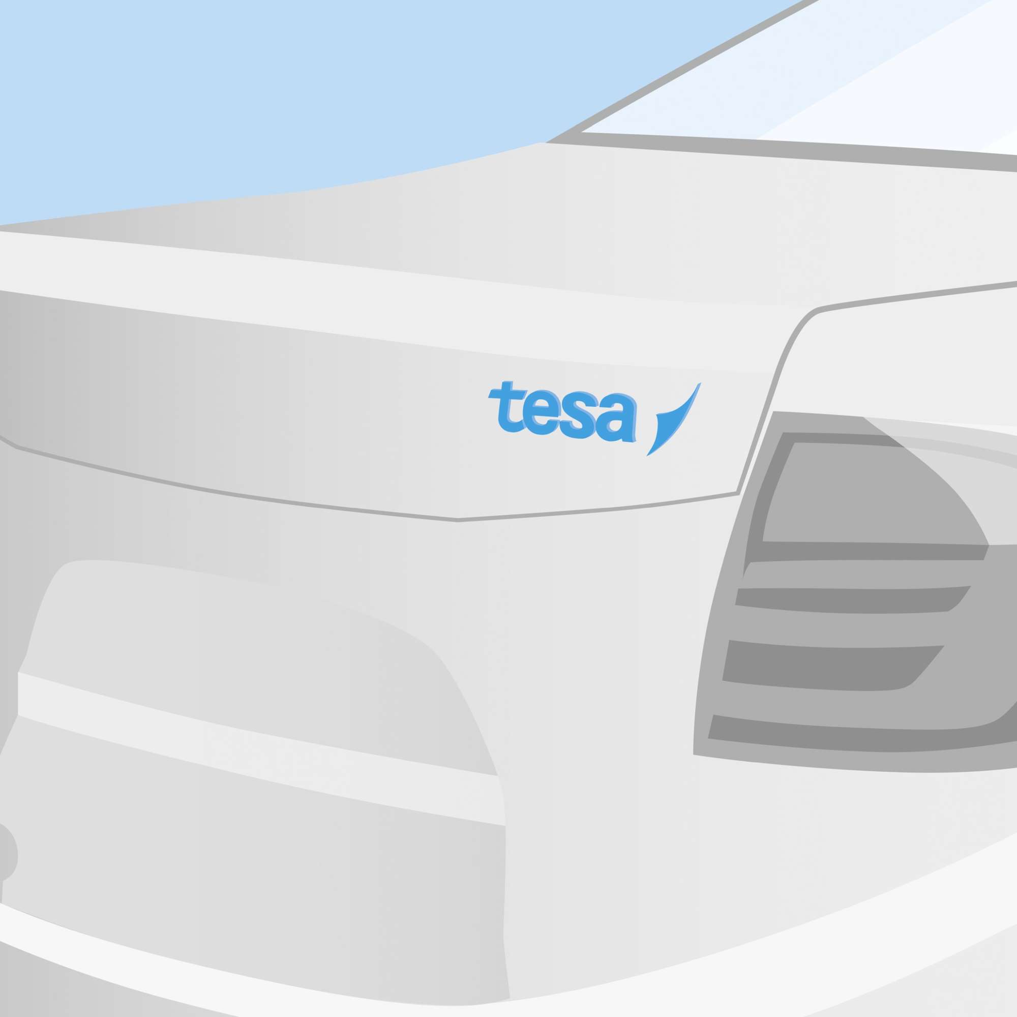 tesa ACXplus 77204 BaseLine Doppelseitiges Acrylschaumklebeband, 66 m x 15 mm, grau