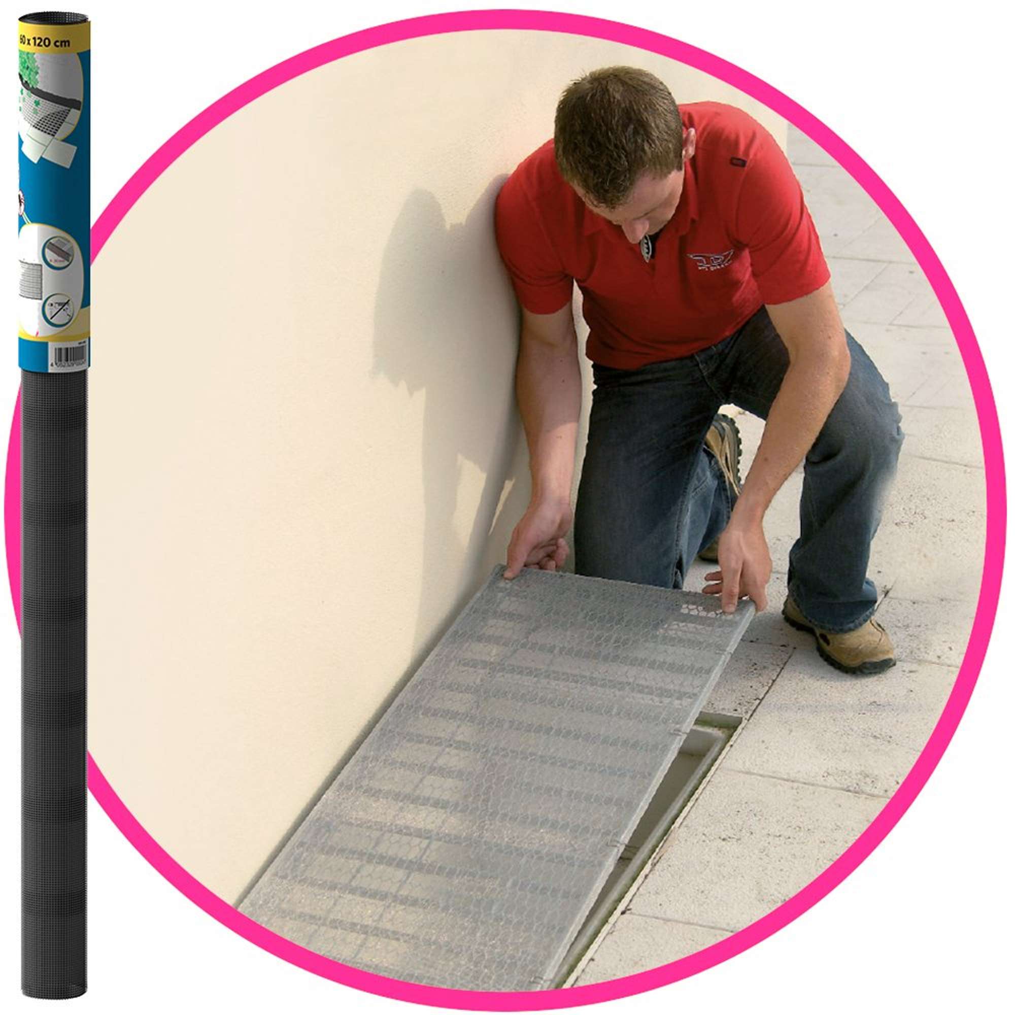 HS-A-Alu-Gitter Lichtschacht 60 x 120 cm natur