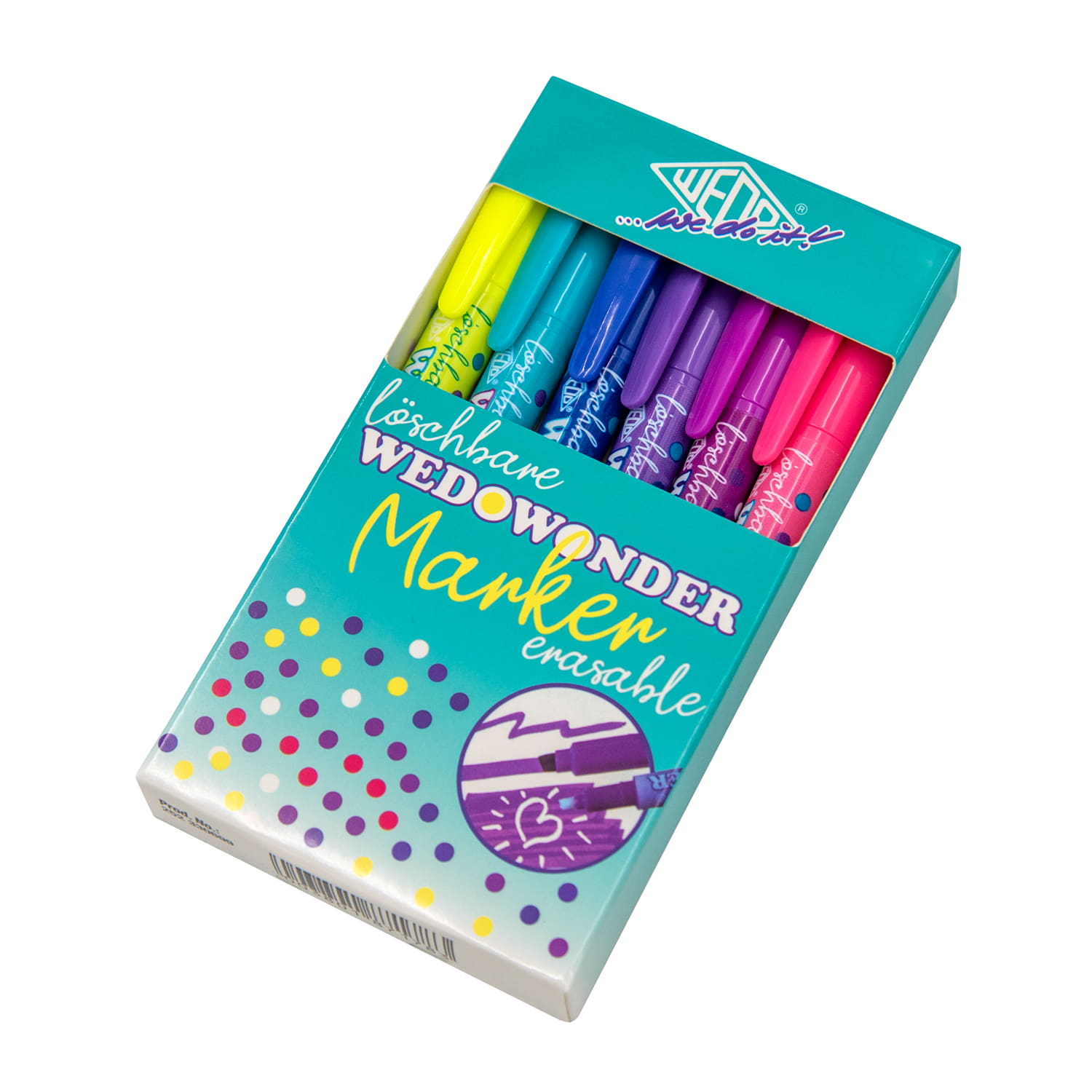 WEDO Textmarker löschbar wedowonder, 6er Set f.sort