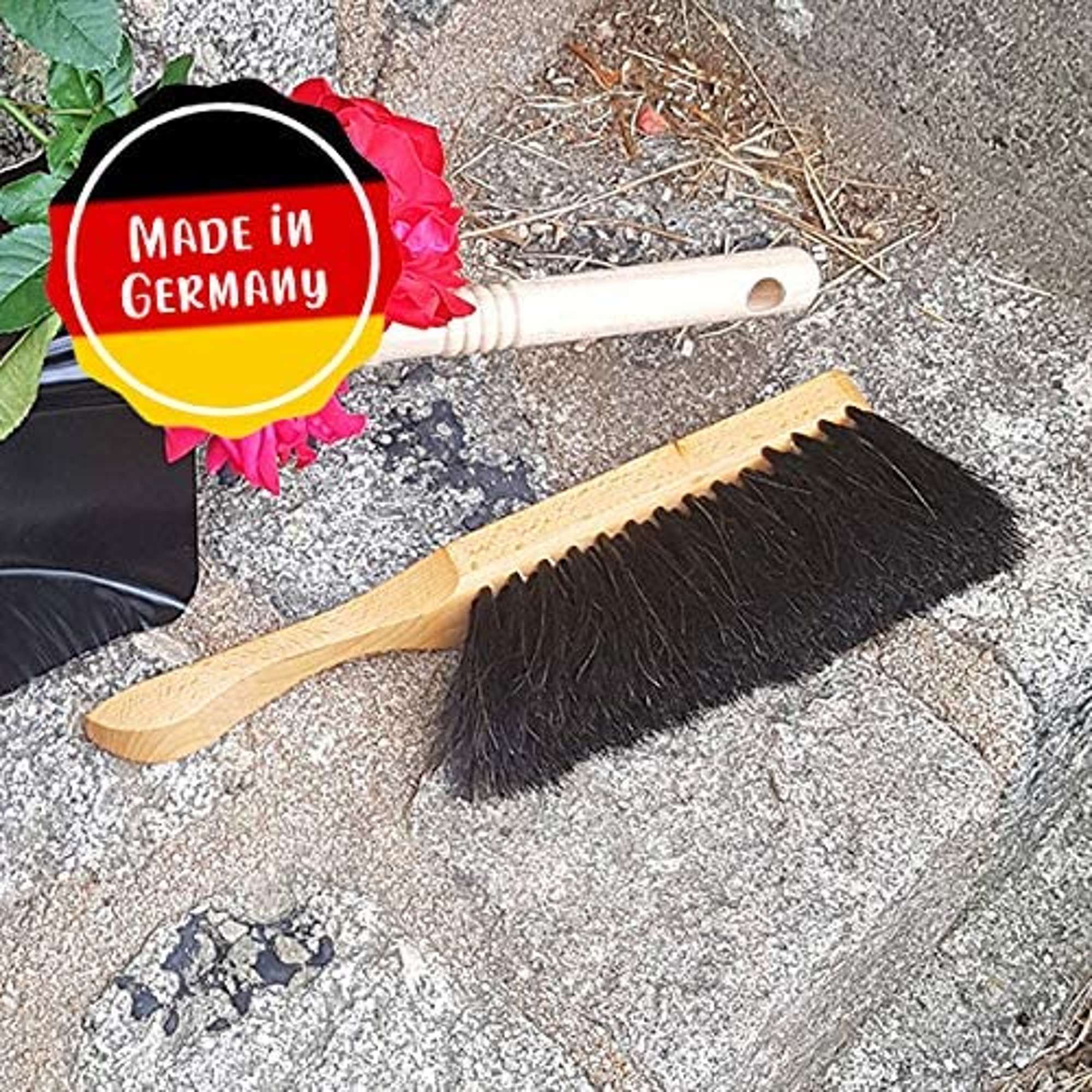 Handfeger Schweifhaar schwarz 30 cm, Rosshaar
