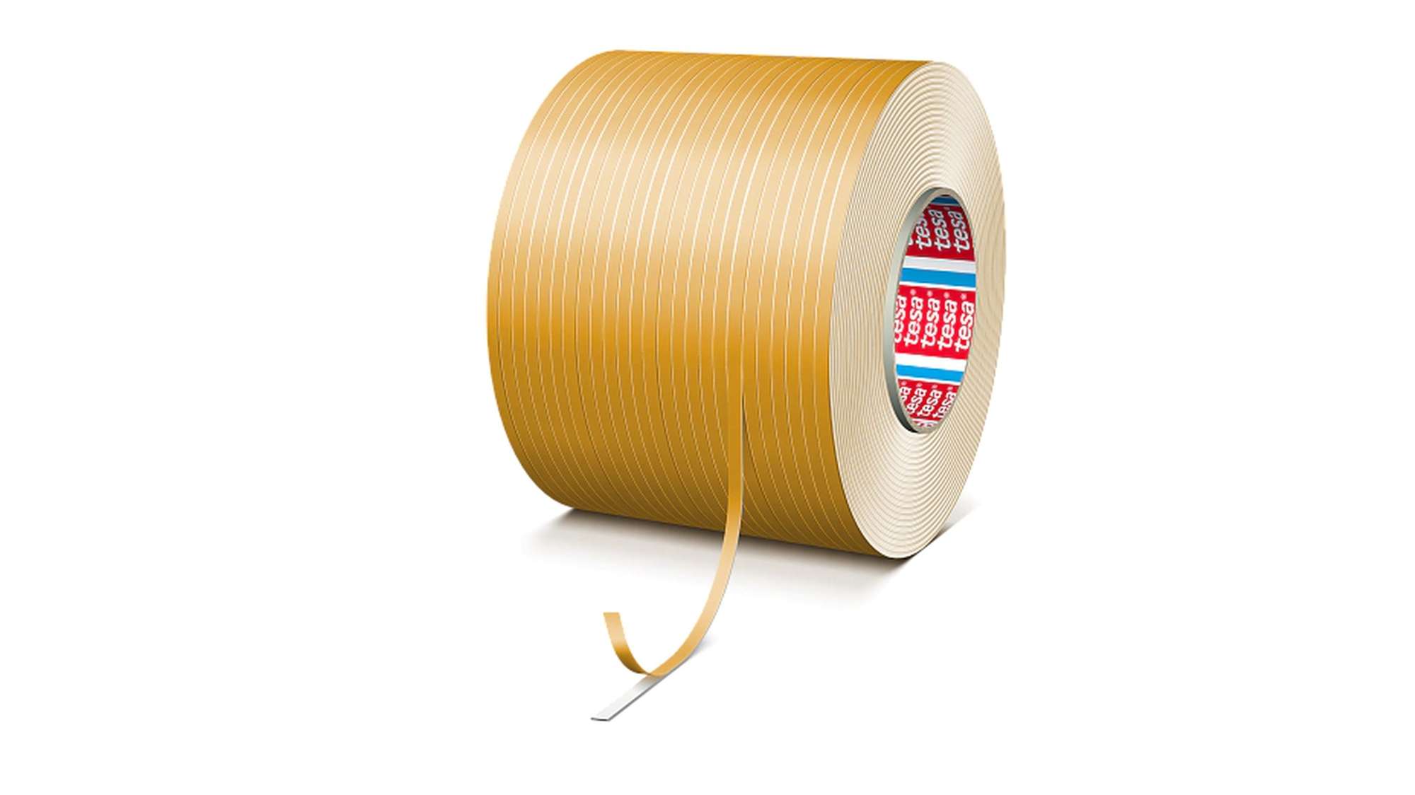 tesa 65611 doppelseitiges PE Schaumband, PET Verstaerkungsfolie