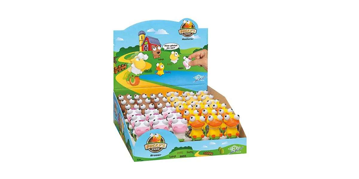 WEDO Radierer Tiermotiv f.sort, Ducky's Farm