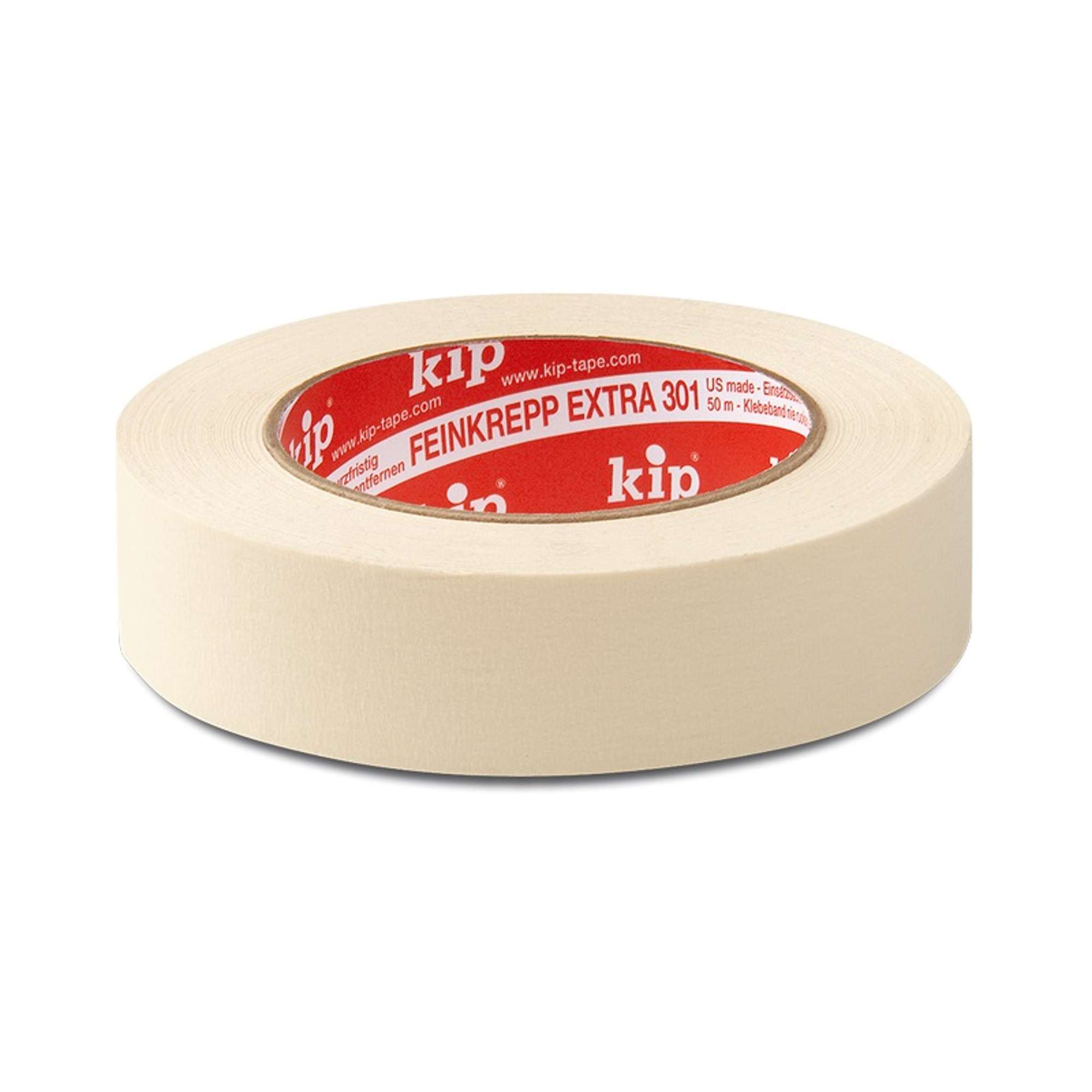 Kip 301 Feinkrepp Extra, 50 m x 30 mm, naturweiss