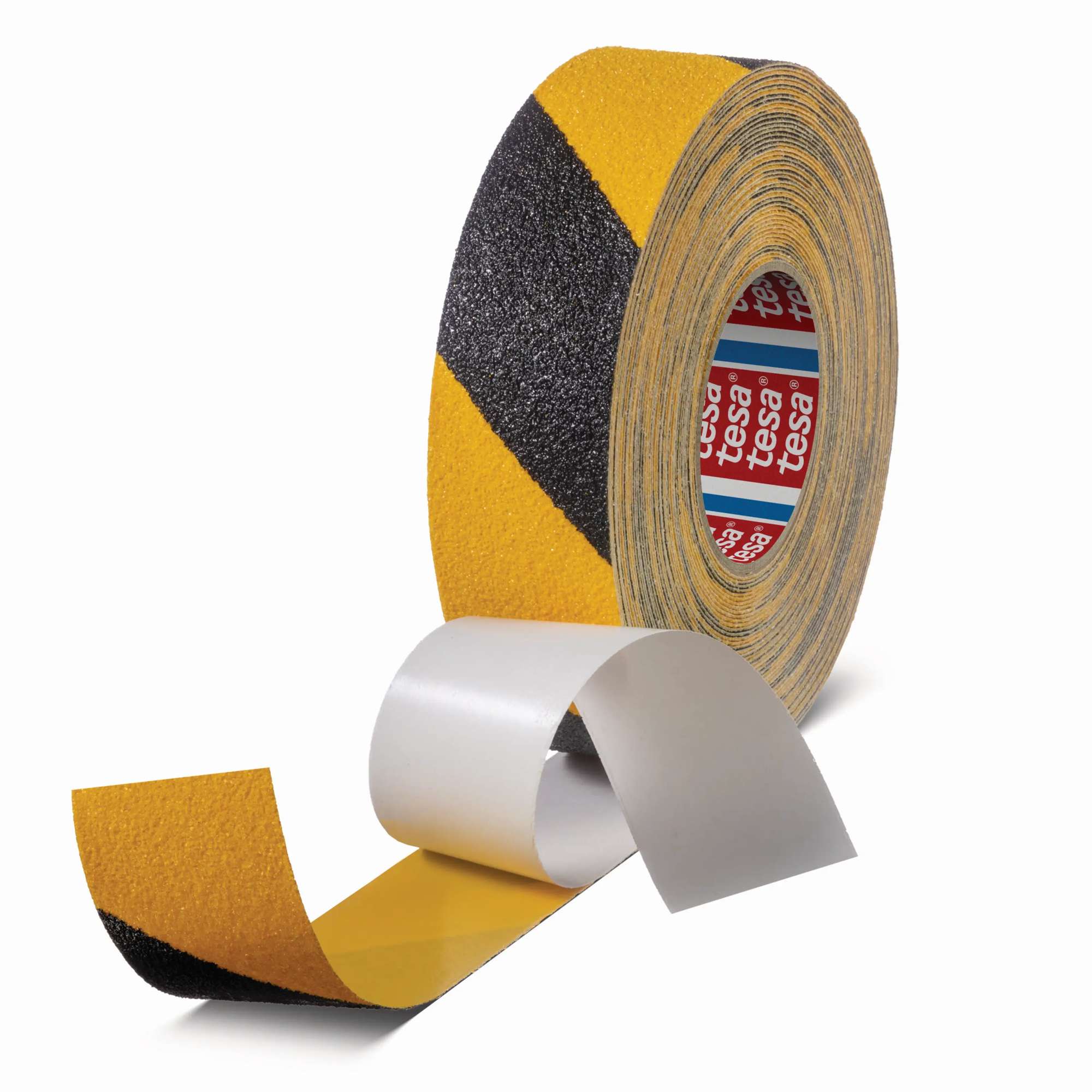 tesa 60954 Anti-Rutschband extra stark, 18 m x 50 mm, schwarz/gelb