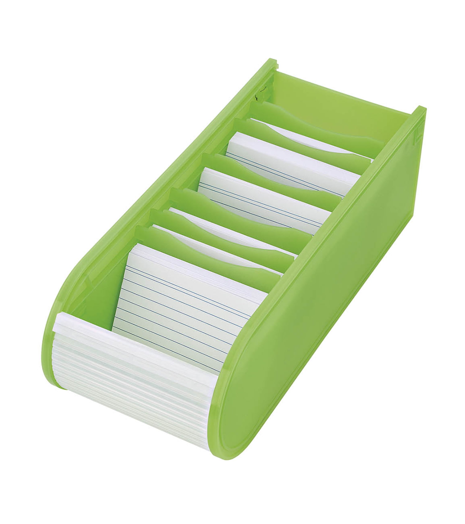 WEDO Karteibox A8 500 gefüllt grün, Lernkartei