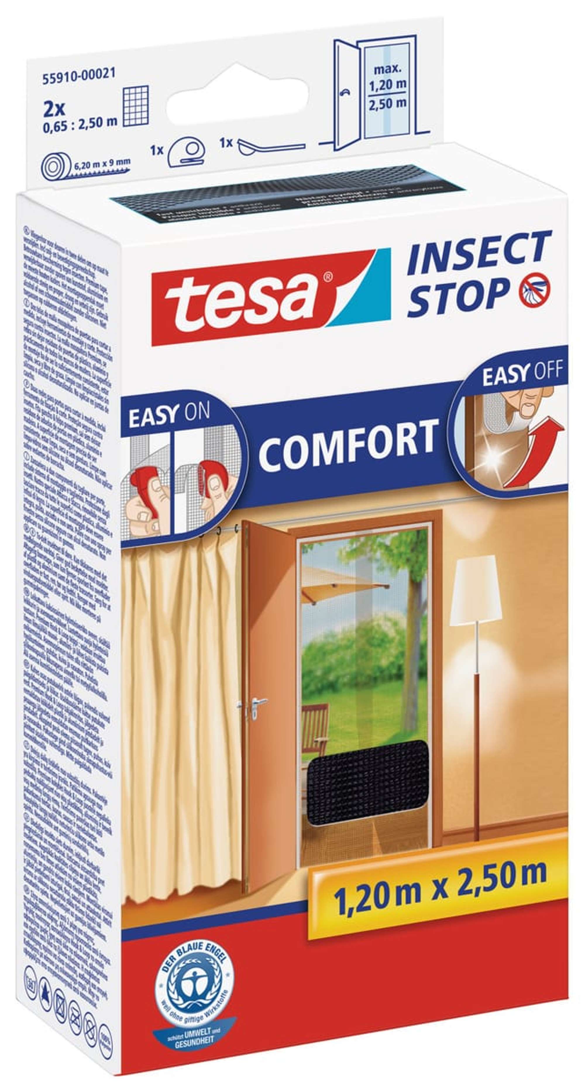 tesa Insect Stop Fliegengitter COMFORT fuer Tueren