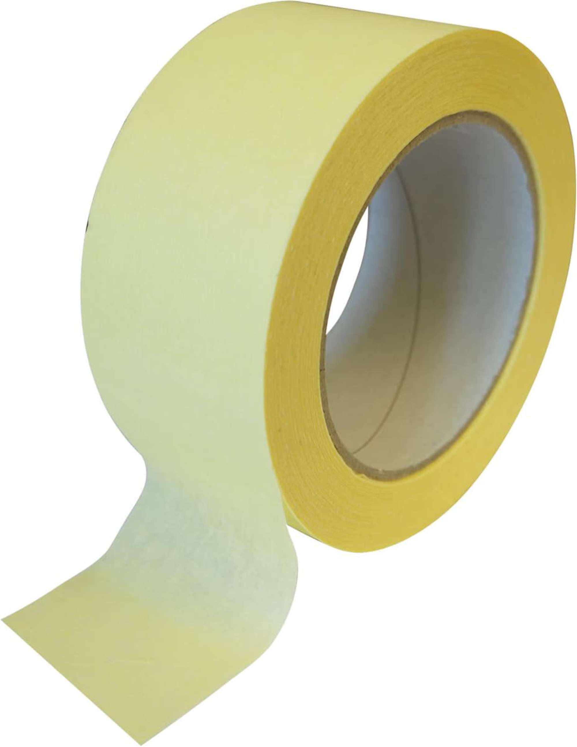 gws Feinkrepp bis 80GradC, 50 m x 50 mm, gelblich