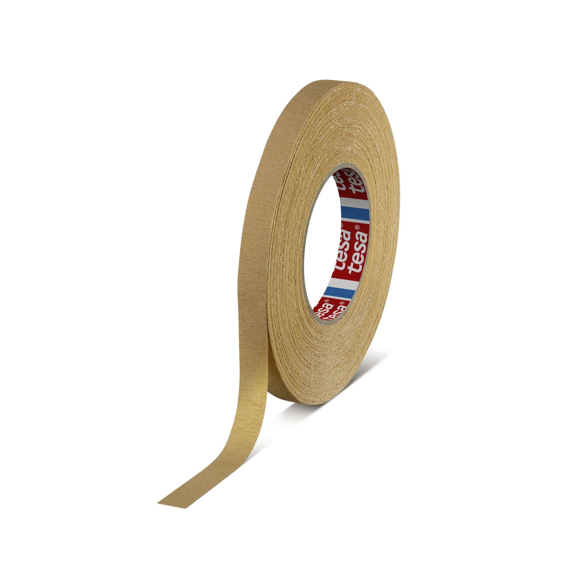 tesa 4319 Hochgekrepptes Papierklebeband, 50 m x 15 mm, braun