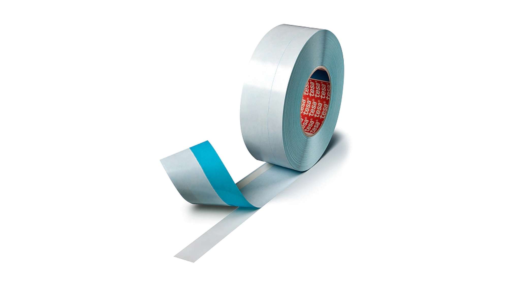 tesa EasySplice 61170 CalenderLine Premium, doppelseitiges Klebeband, 55 m x 38 mm, blau