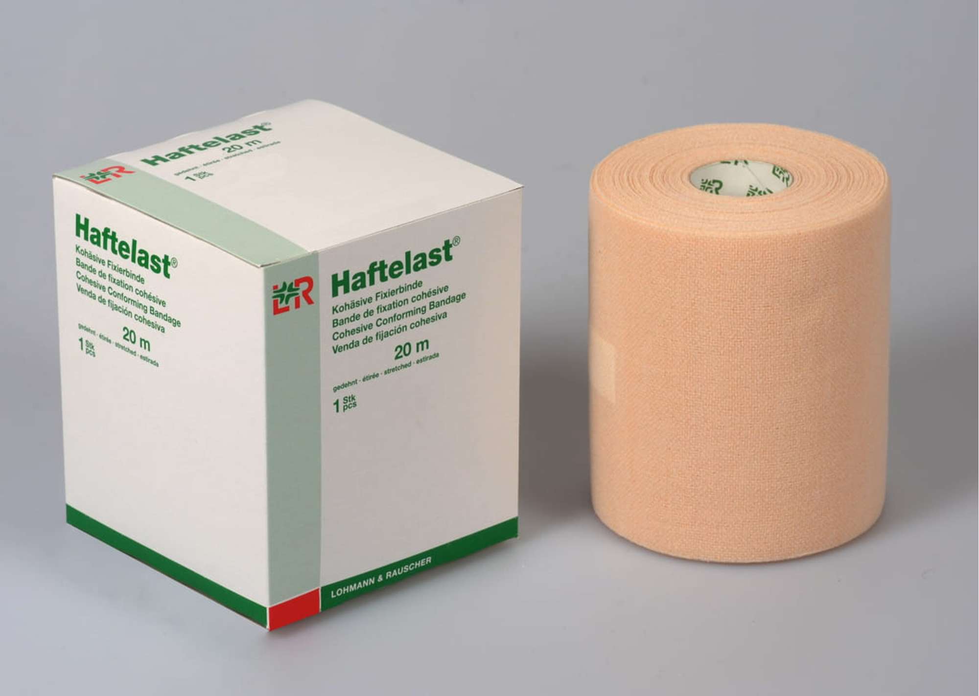 Haftelast Kohaesive Fixierbinde in der Farbe creme