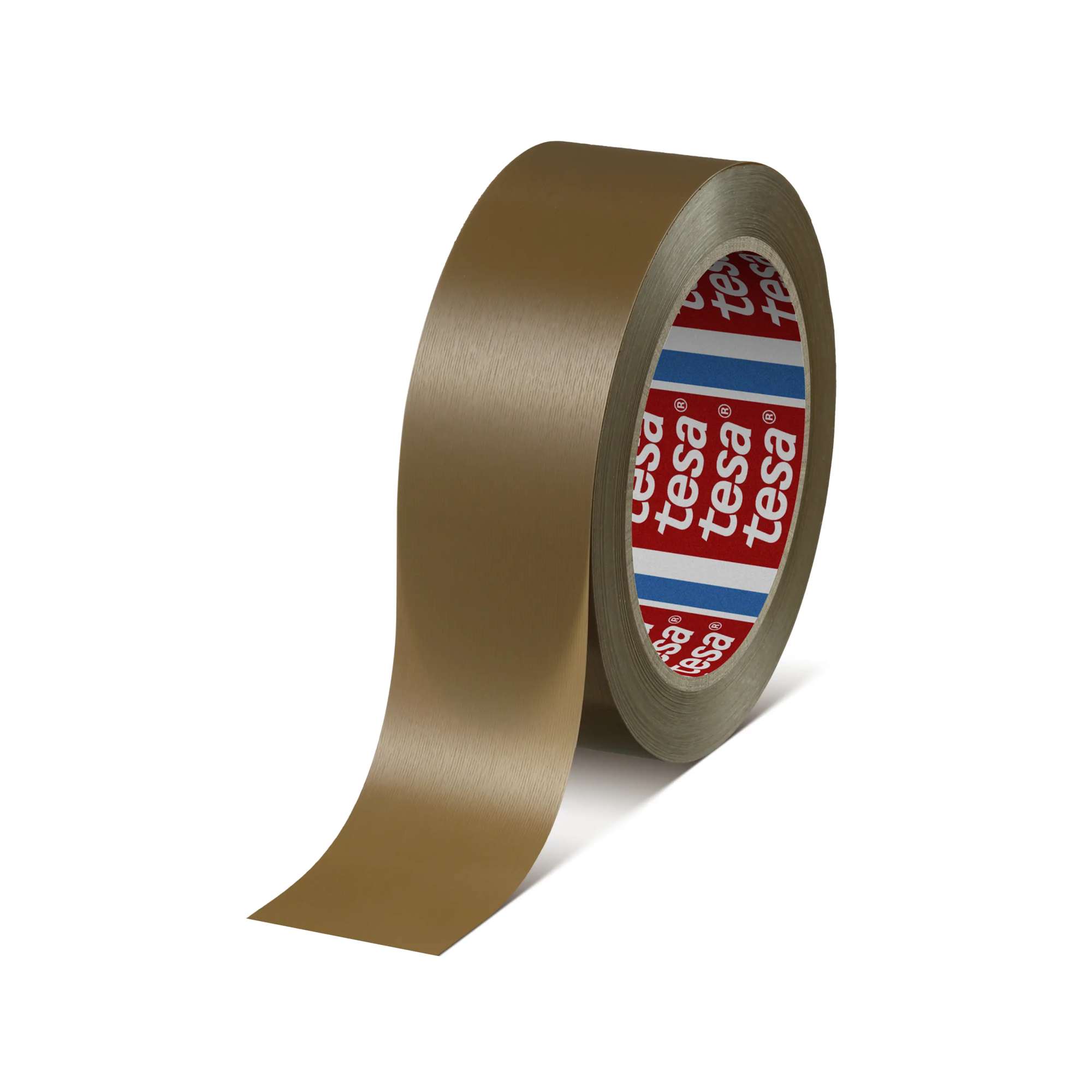 tesa 4100 gepraegtes Premium PVC Packband, 66 m x 38 mm, braun