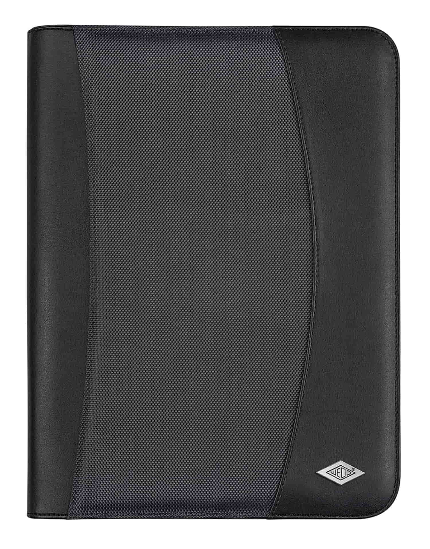 WEDO Tagungsmappe Elegance sw, A4 incl. Block / Außentasche