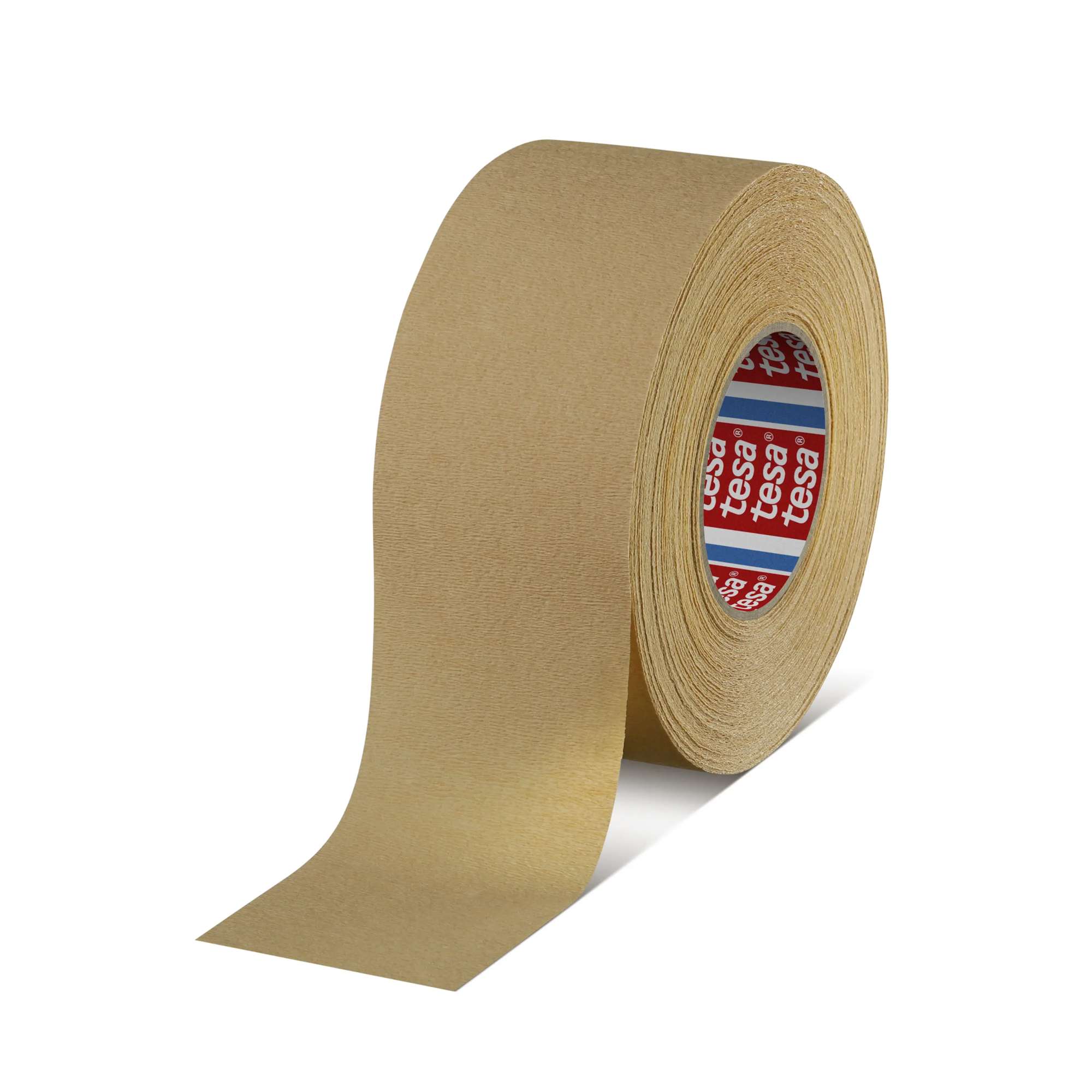 tesa 4319 Hochgekrepptes Papierklebeband, 50 m x 75 mm, braun