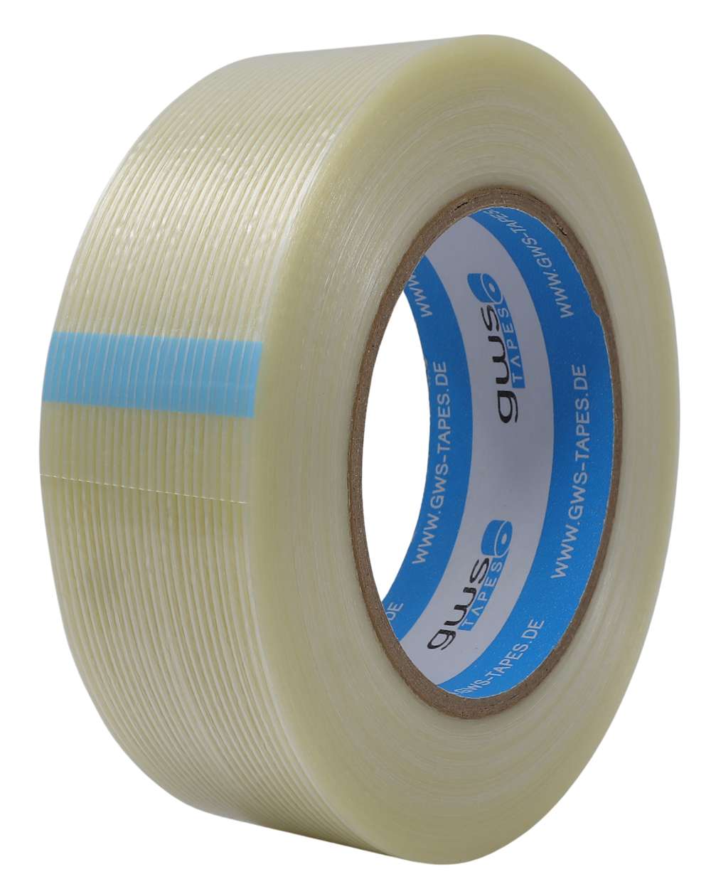 gws Filament Packband, laengsverstaerkt, 50 m x 38 mm, transparent