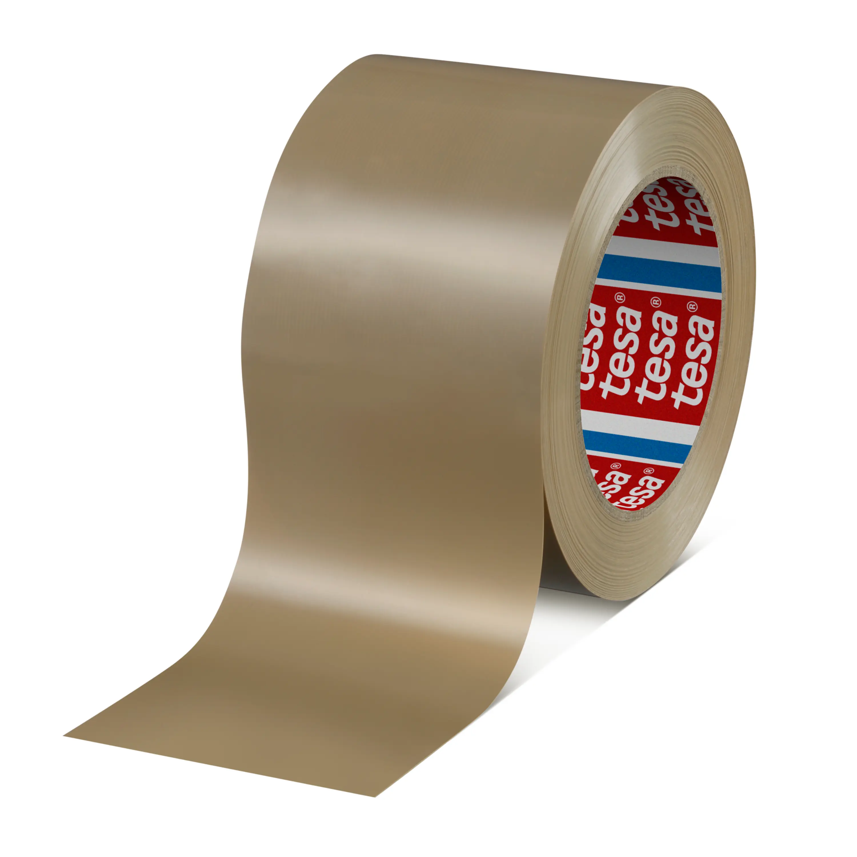 tesa 60422 Premium PVC Packband für Gefahrgut, 66 m x 75 mm, braun