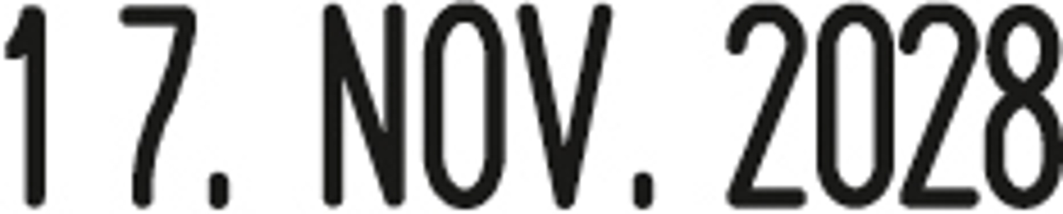 WEDO Stempel Datum Printy 4mm, Trodat 4810 3,8x21mm - P