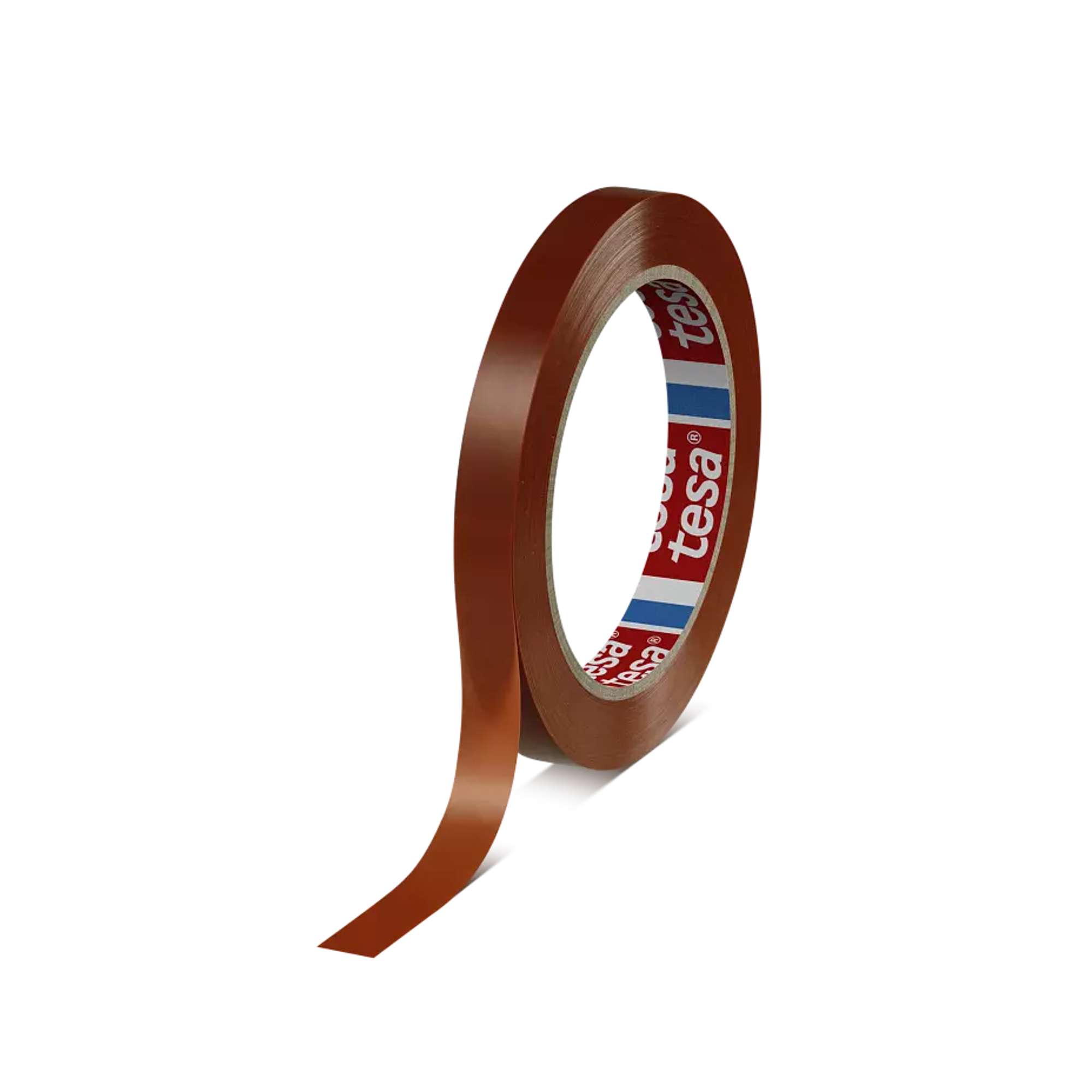 tesa 64286 Reissfestes Strapping-Klebeband, 66 m x 12 mm, orange