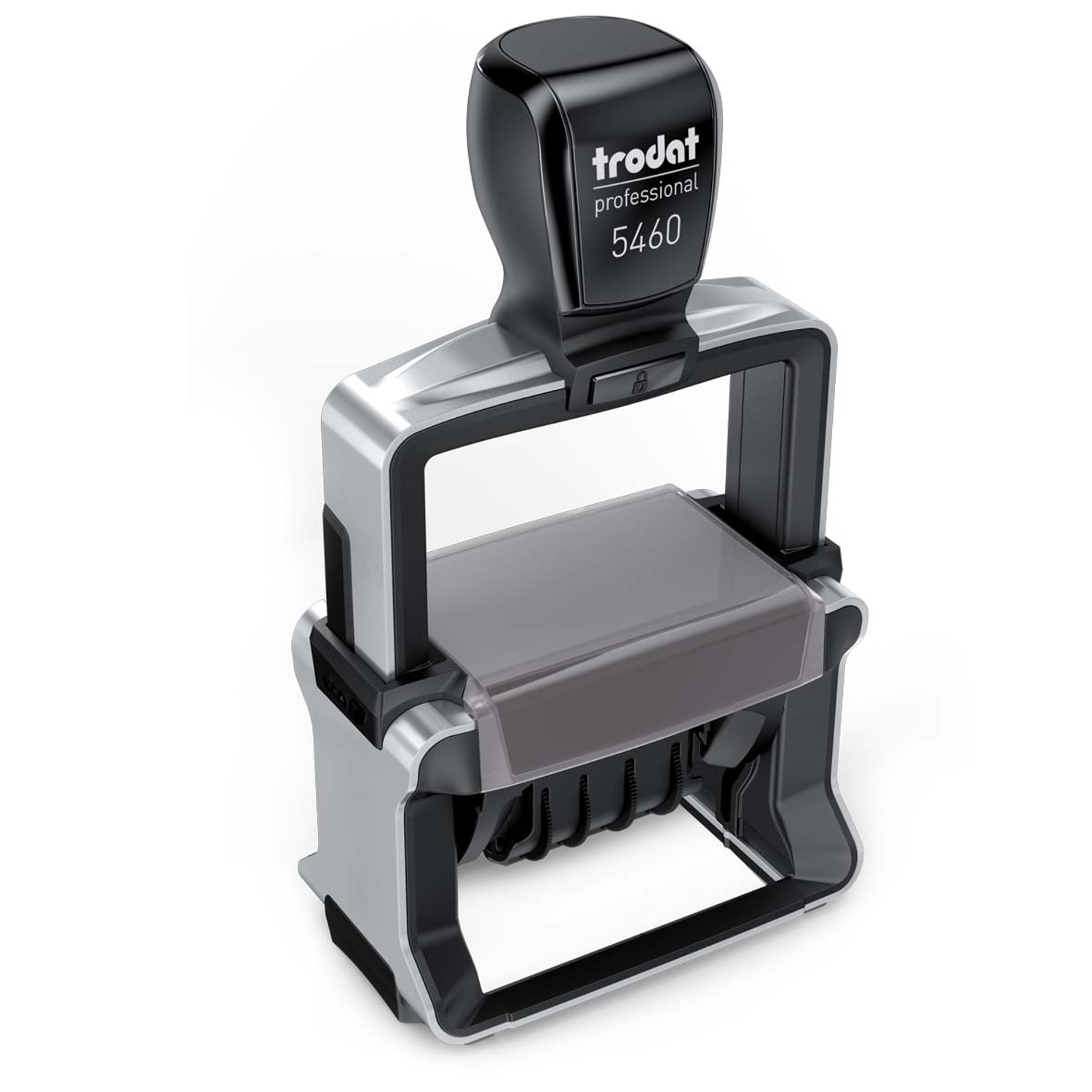 WEDO Stempel Datum Bezahlt, Trodat 5460/L2 Prof. Edelstahl