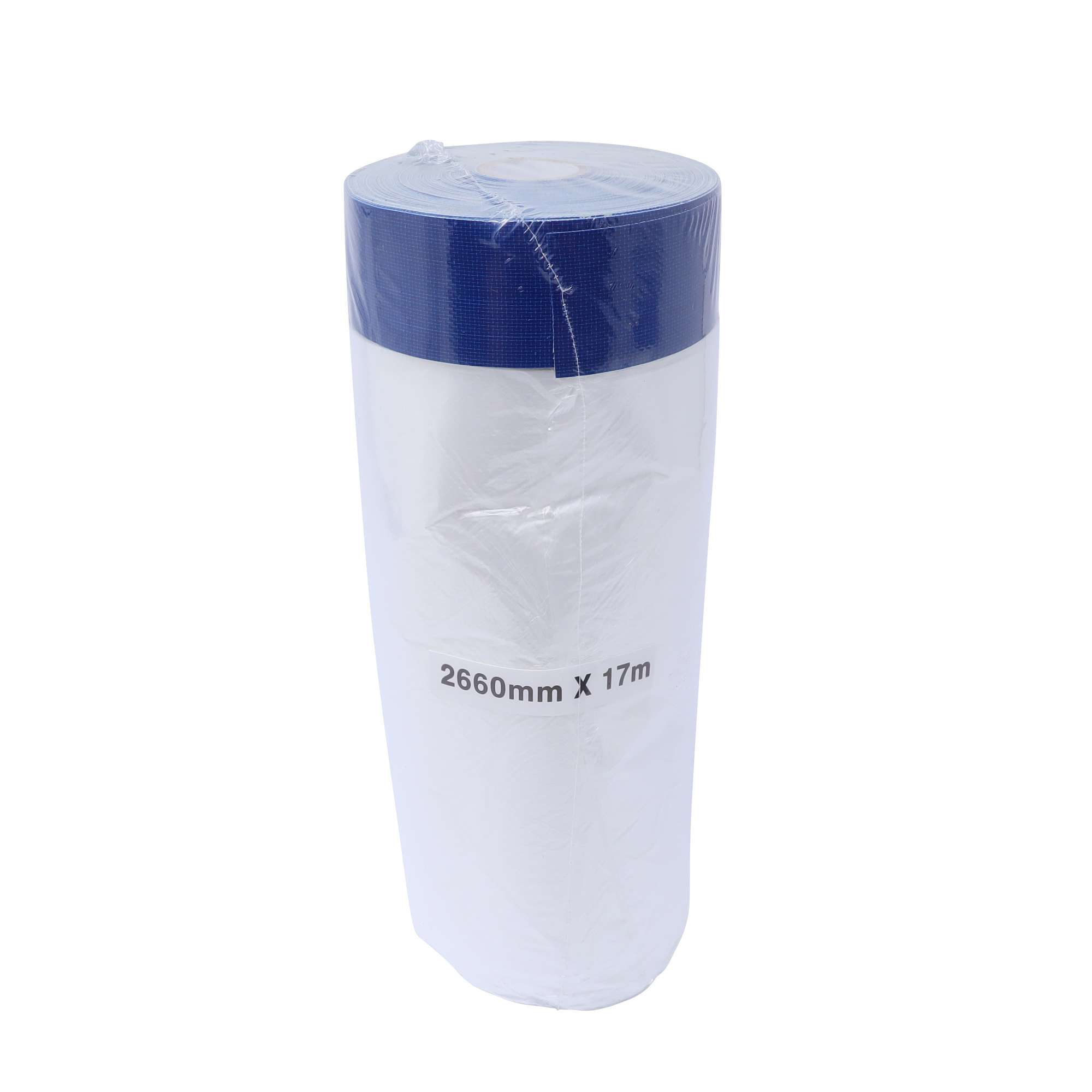 gws Maler-Abdeckfolie mit breitem Gewebeklebeband, 17 m x 2660 mm, blau mit Folie