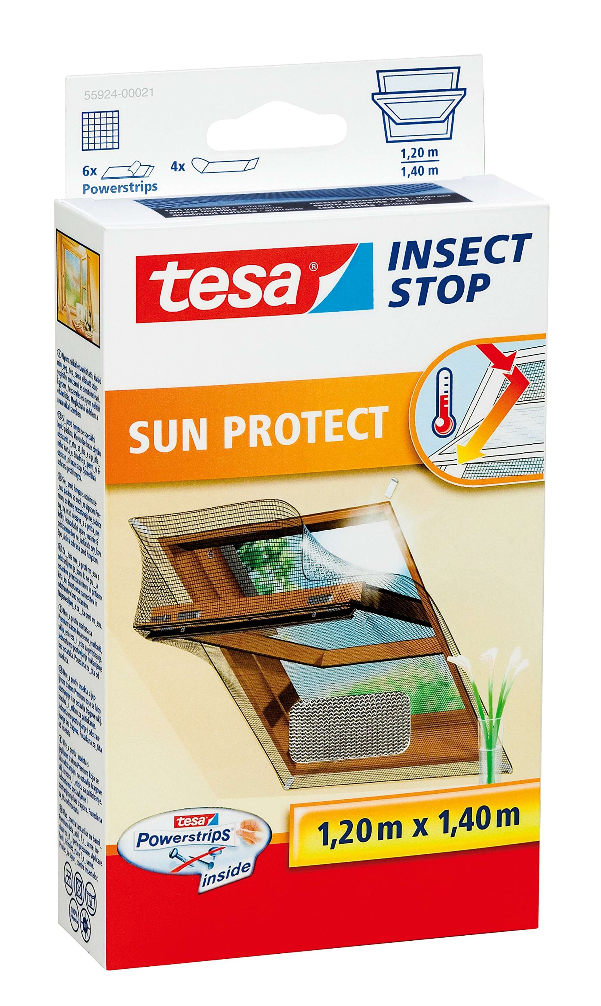 tesa Fliegengitter Dachfenster, Sonnenschutz, beste Qualitaet, 1 Versandruecklaeufer