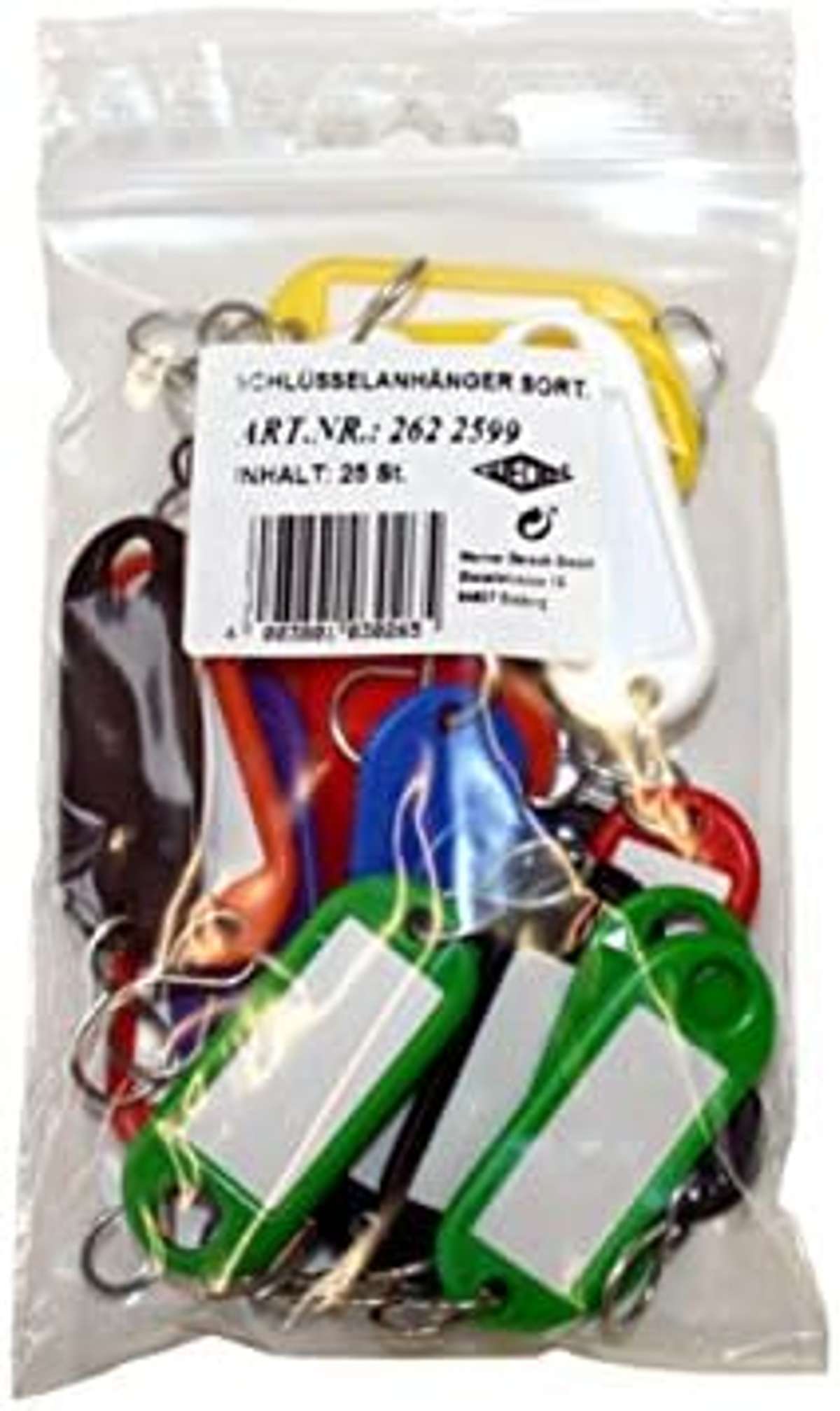 WEDO Schlüsselanhänger sort, Inh.: 25 Stück im Beutel