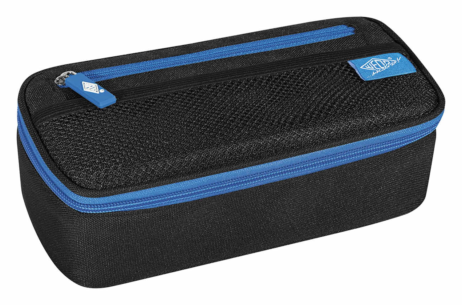 WEDO Mäppchen Schlamperbox, schwarz/hellblau - P