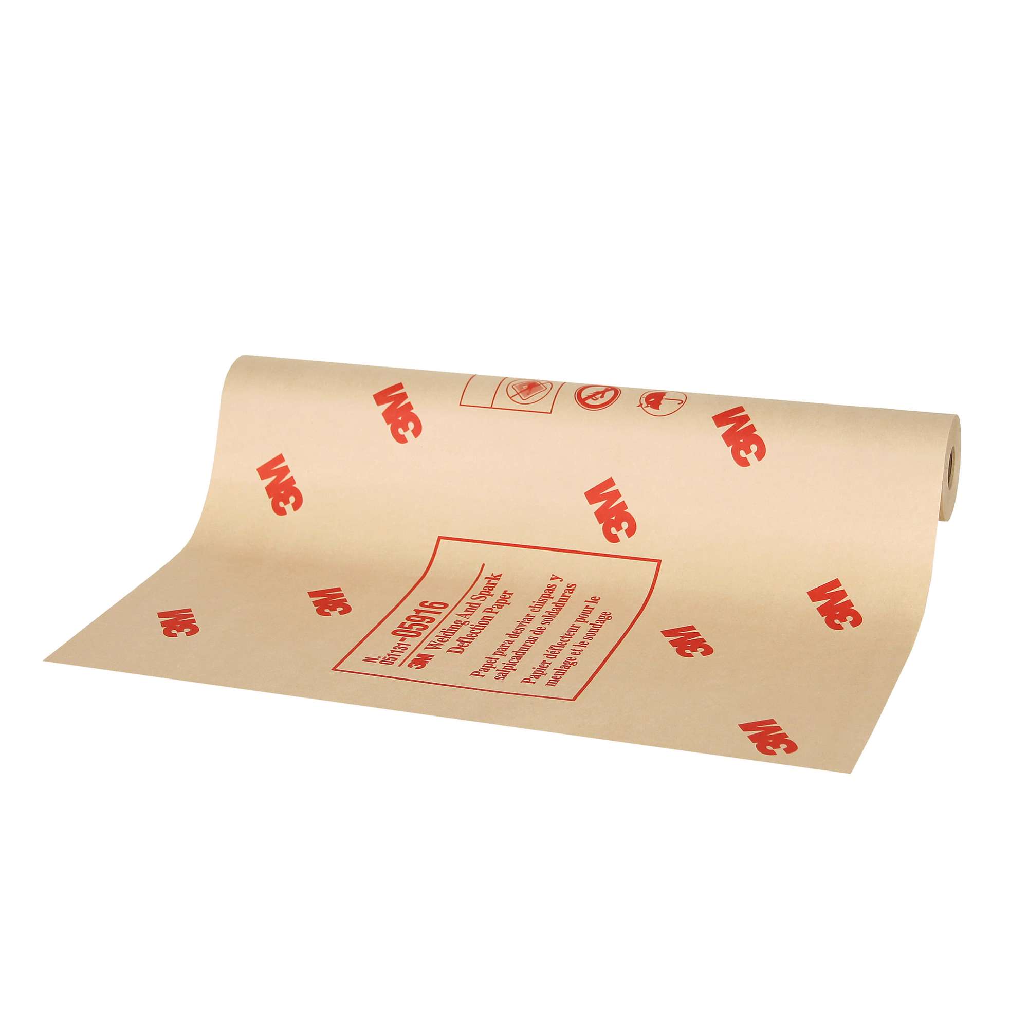 3M Schutzpapier 05916 gegen Schweissspritzer und Funken, 45,7 m x 609 mm, braun