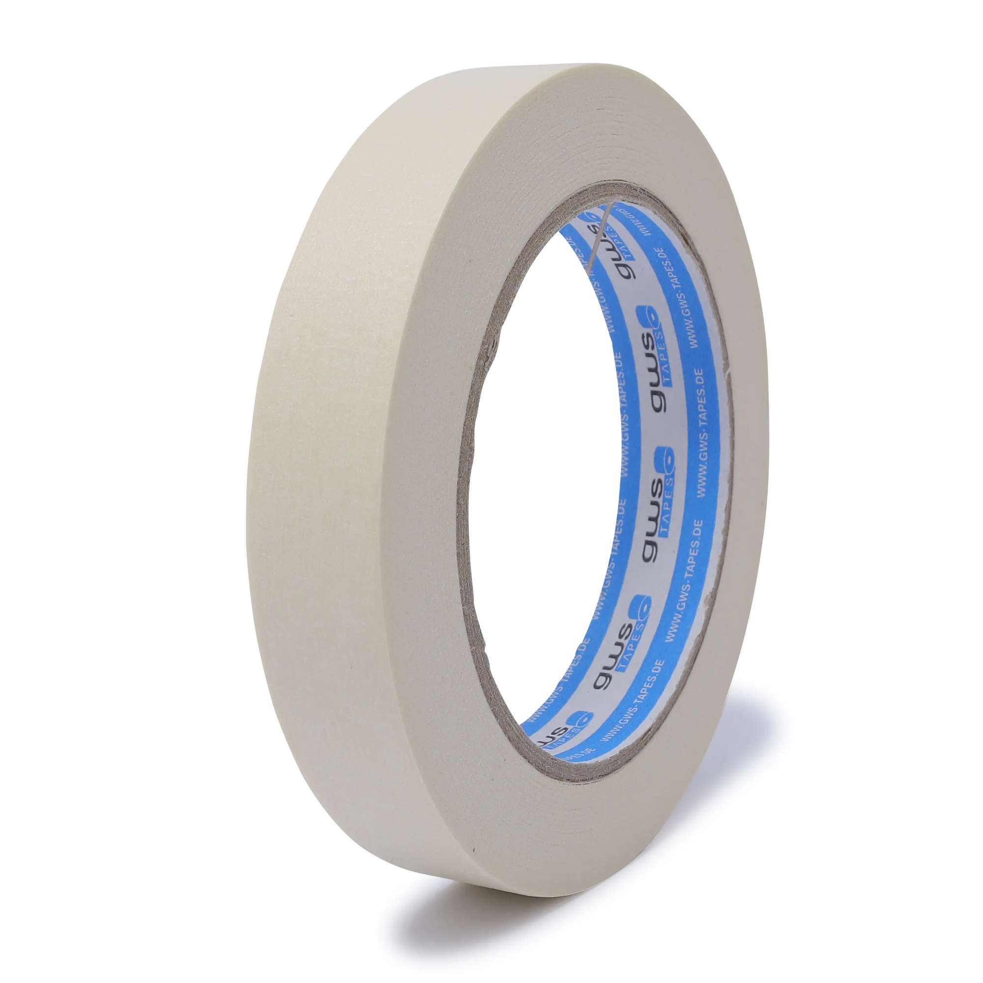 gws Maler-Kreppband, Fuer feine und saubere Farbkanten, 50 m x 19 mm, naturweiss