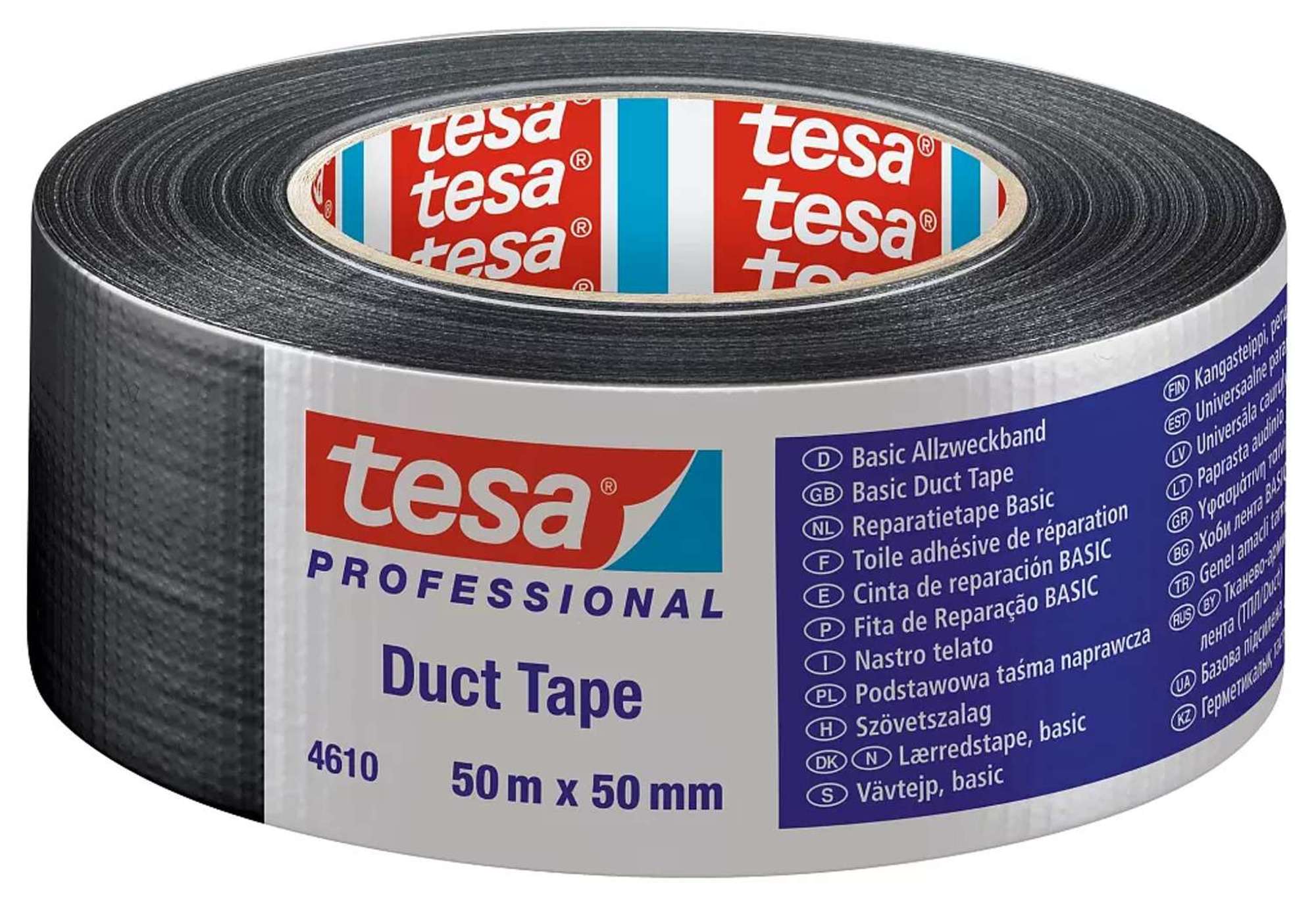 tesa 4610, 25 m x 50 mm, schwarz