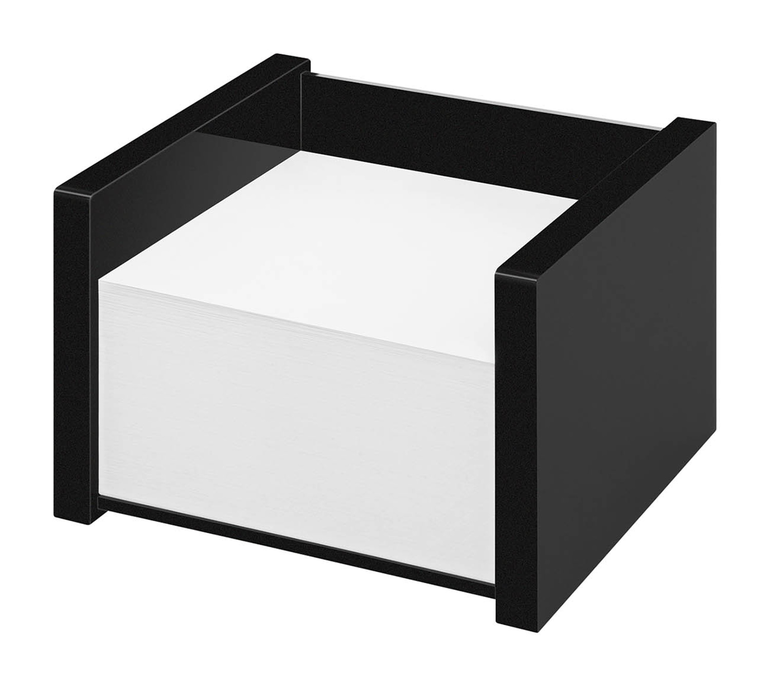 WEDO Acryl Zettelbox gefüllt sw, Black Office