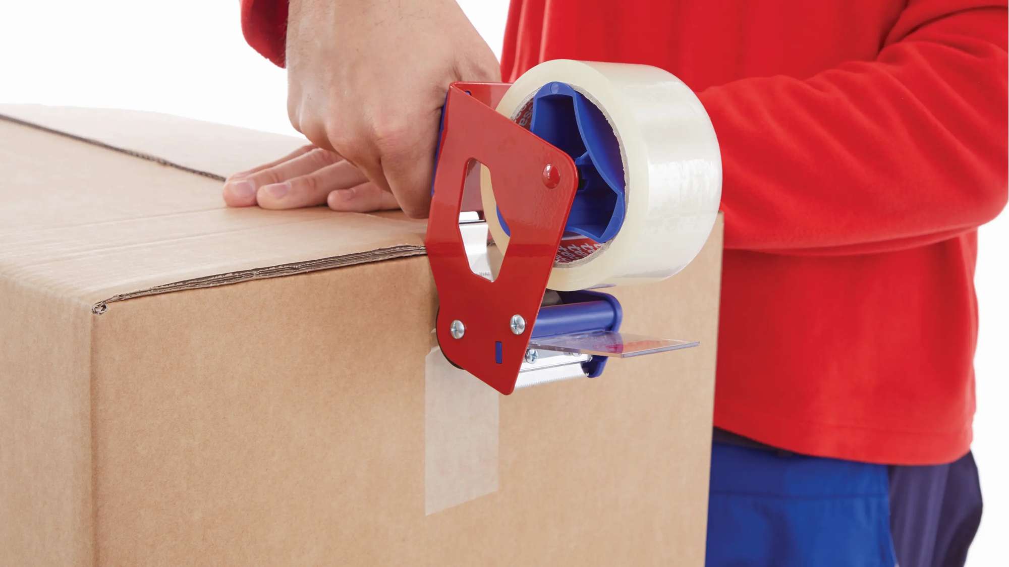 tesa 64014 Packband PP leise, 66 m x 50 mm, braun