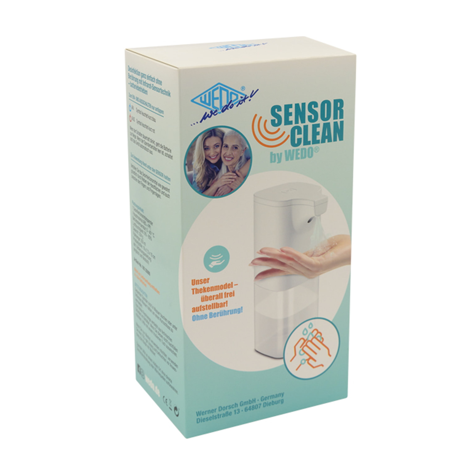 WEDO Spender Desinfektion 350 ml ws, Tischmodell mit Sensortechnik - P