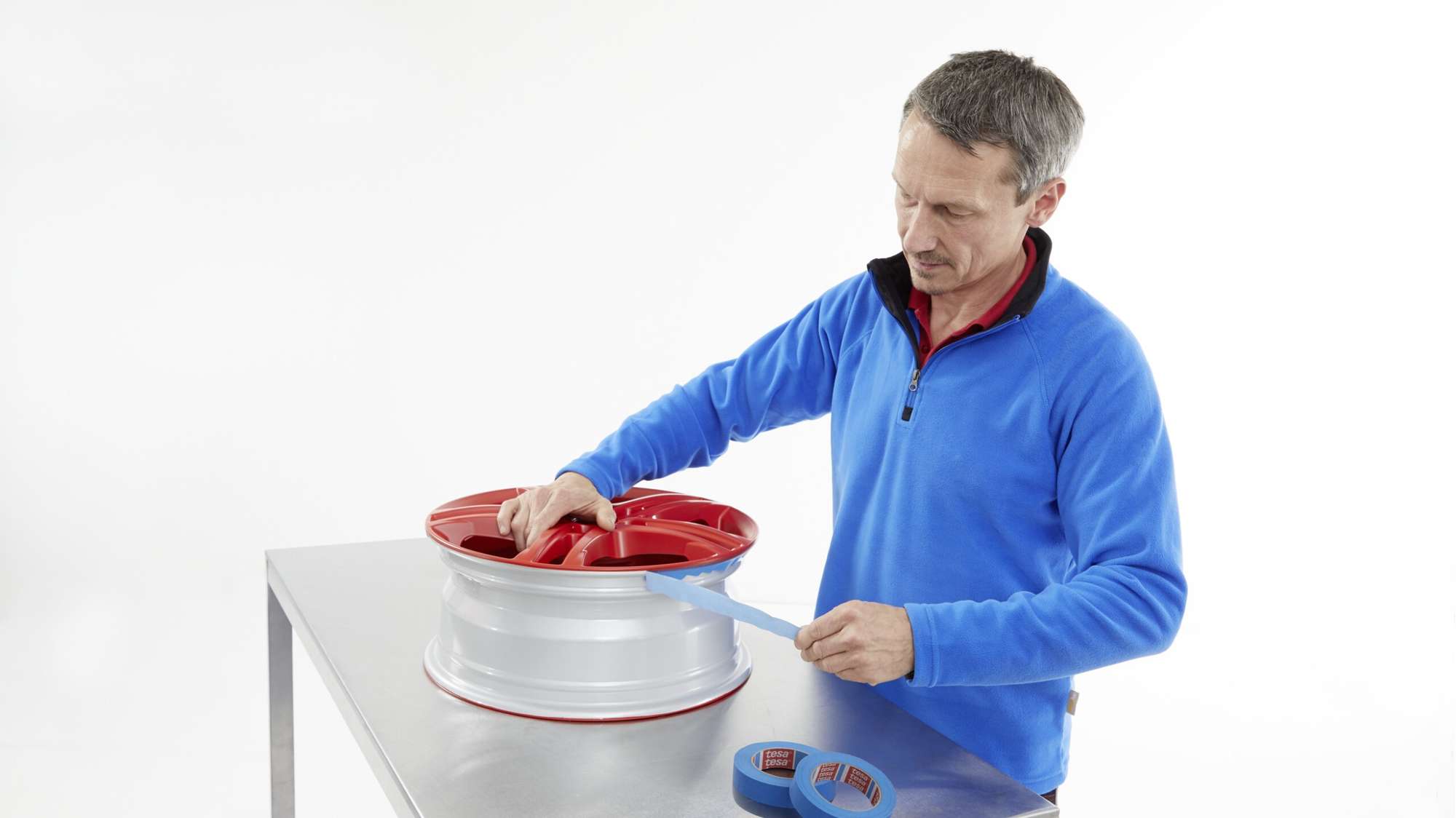 tesakrepp 4308 Blue Krepp Temperaturbestaendiges Abdeckband
