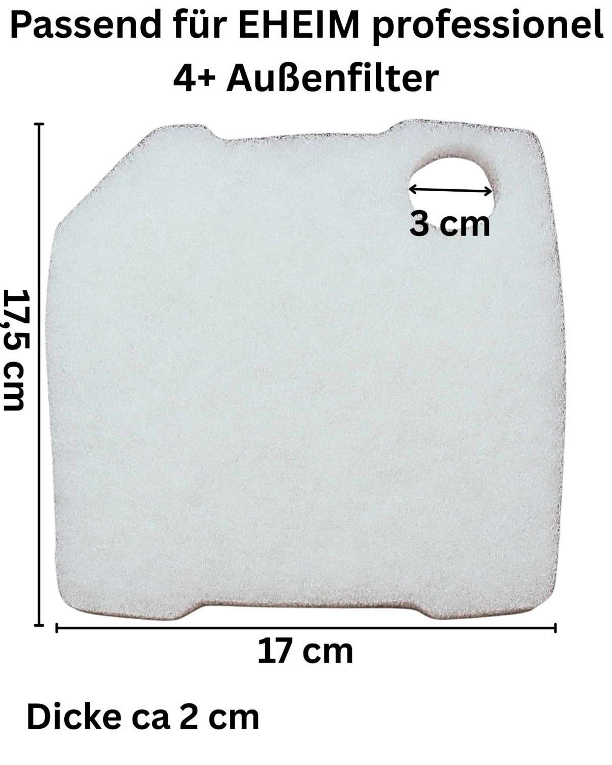 gws Ersatzfilterset für Eheim 4+ Aquarium Außenfilter Inhalt: 8 x Filtervlies + 2 x Stanzteil Blau 10 PPI