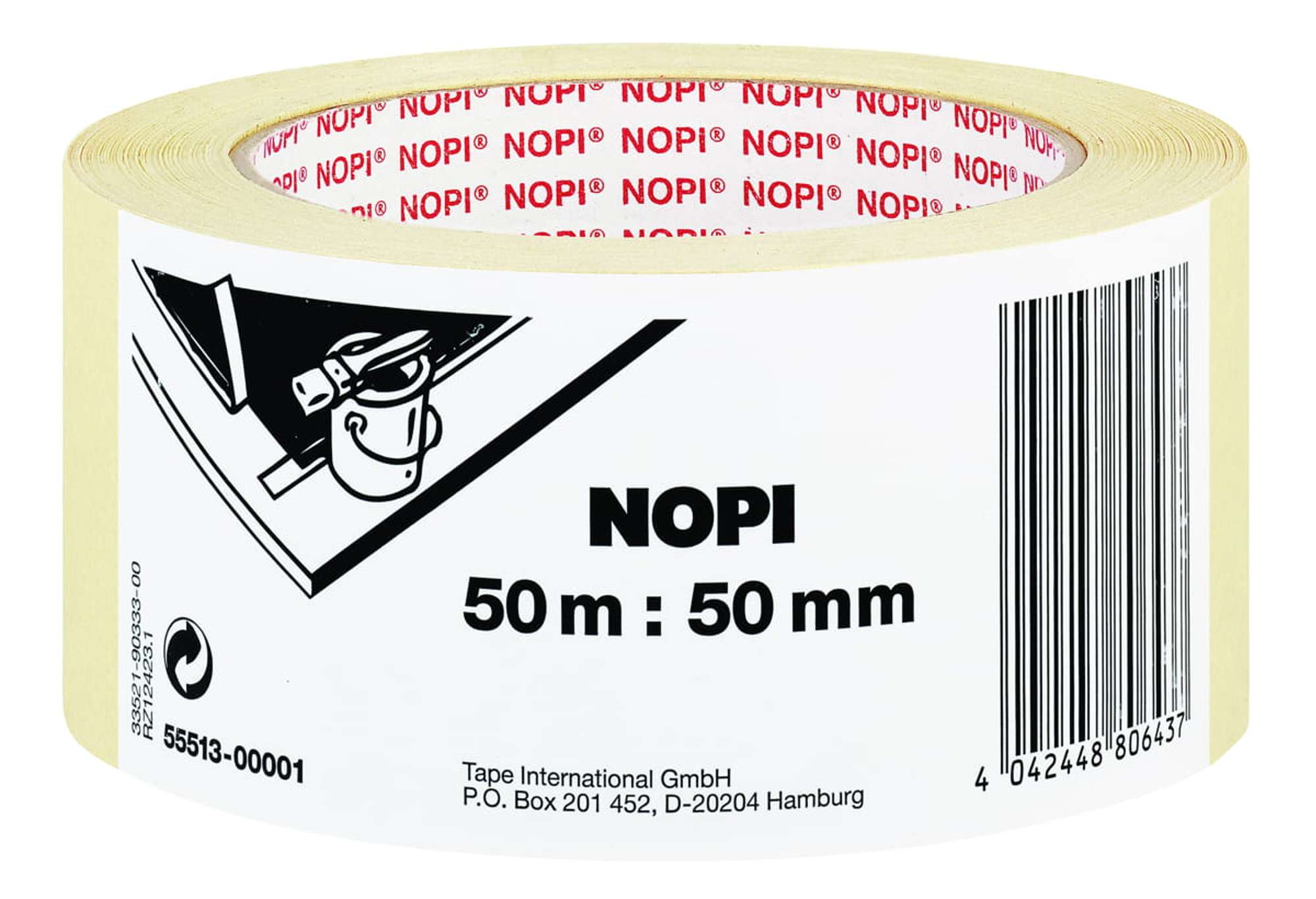 NOPI Malerband, 50 m x 50 mm, weiss