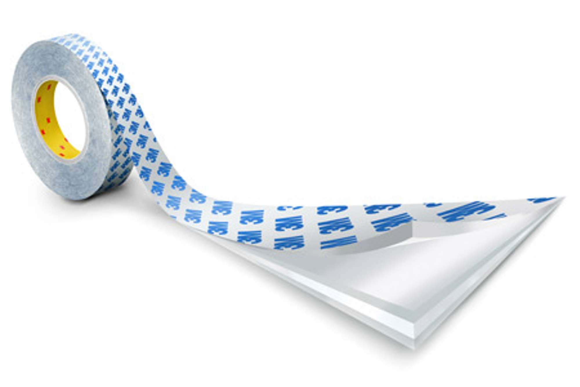 3M 90775 Papiervliesband doppelseitiges Klebeband, 50 m x 100 mm, weiss