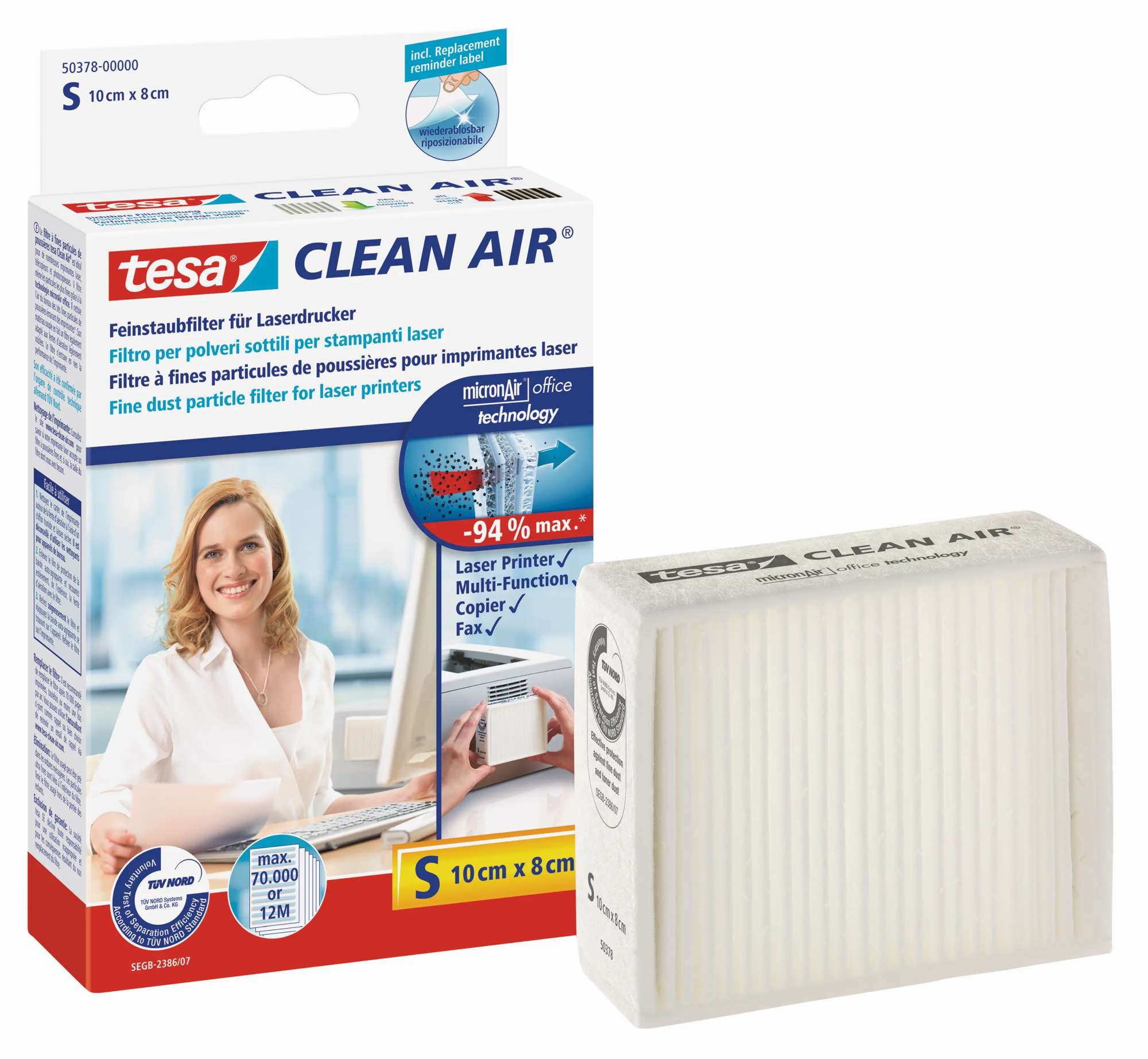 tesa Clean Air Feinstaubfilter