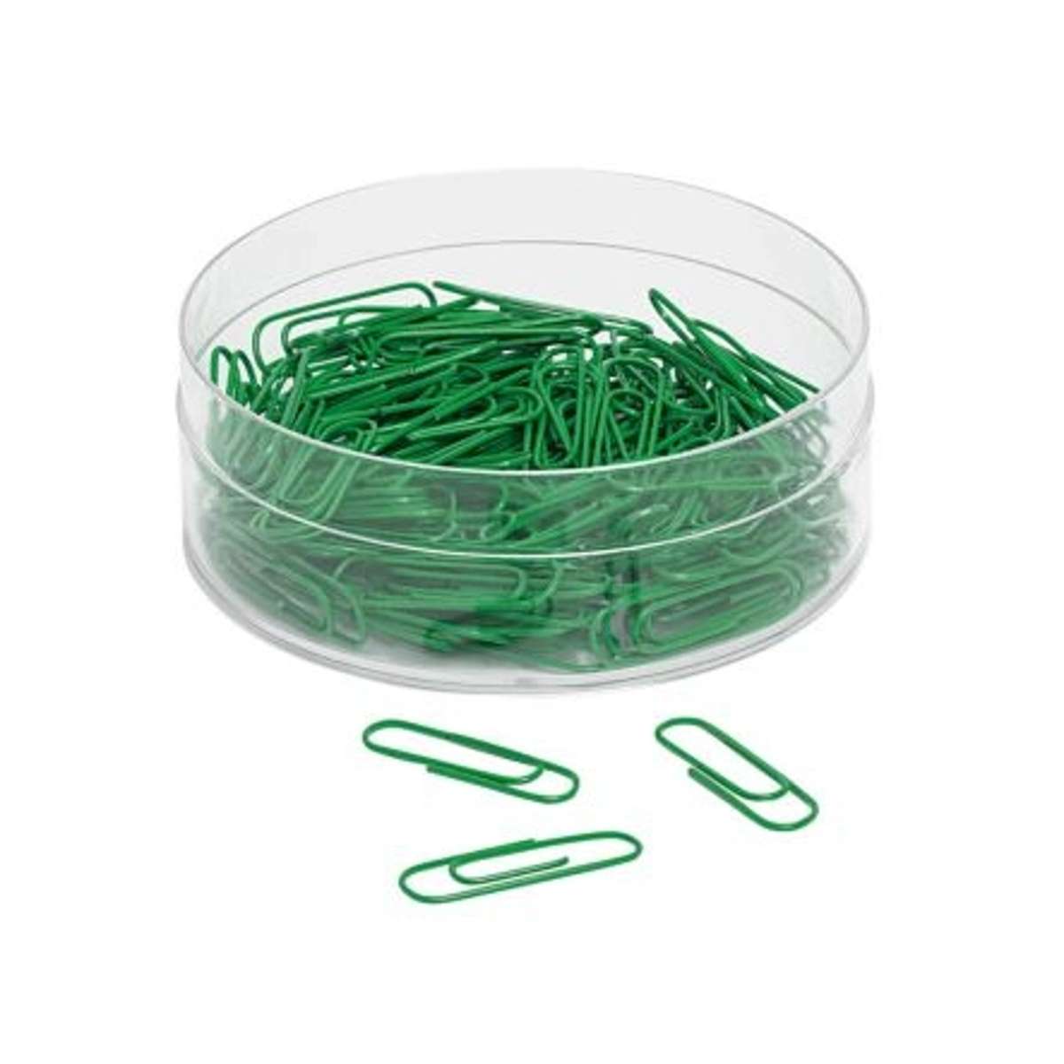 WEDO Büroklammer 27mm gn, 140 St. metall ummantelt