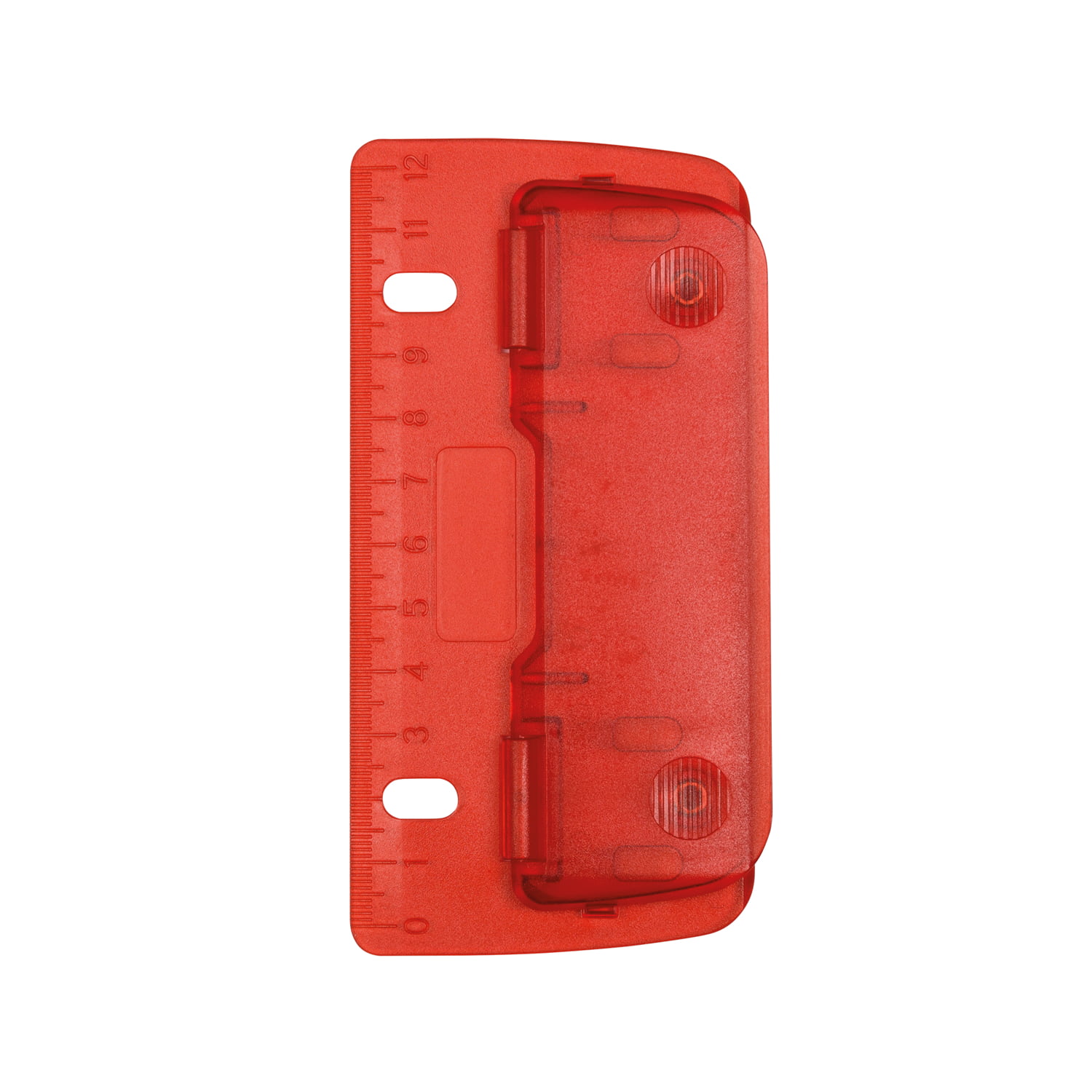 WEDO Taschenlocher 8cm rot, Kunststoff