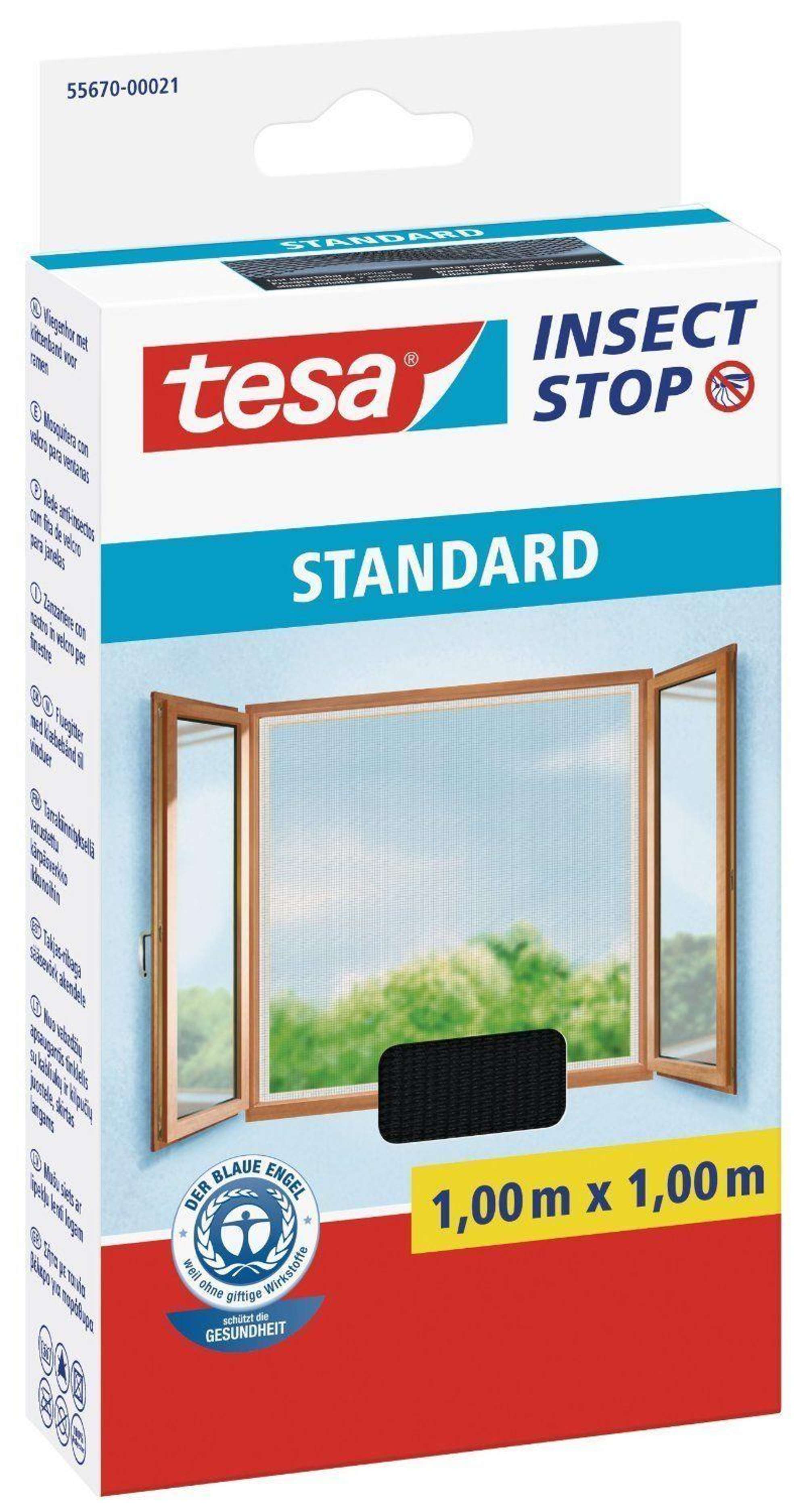 tesa Fliegengitter fuer Fenster, Standard Fliegennetz