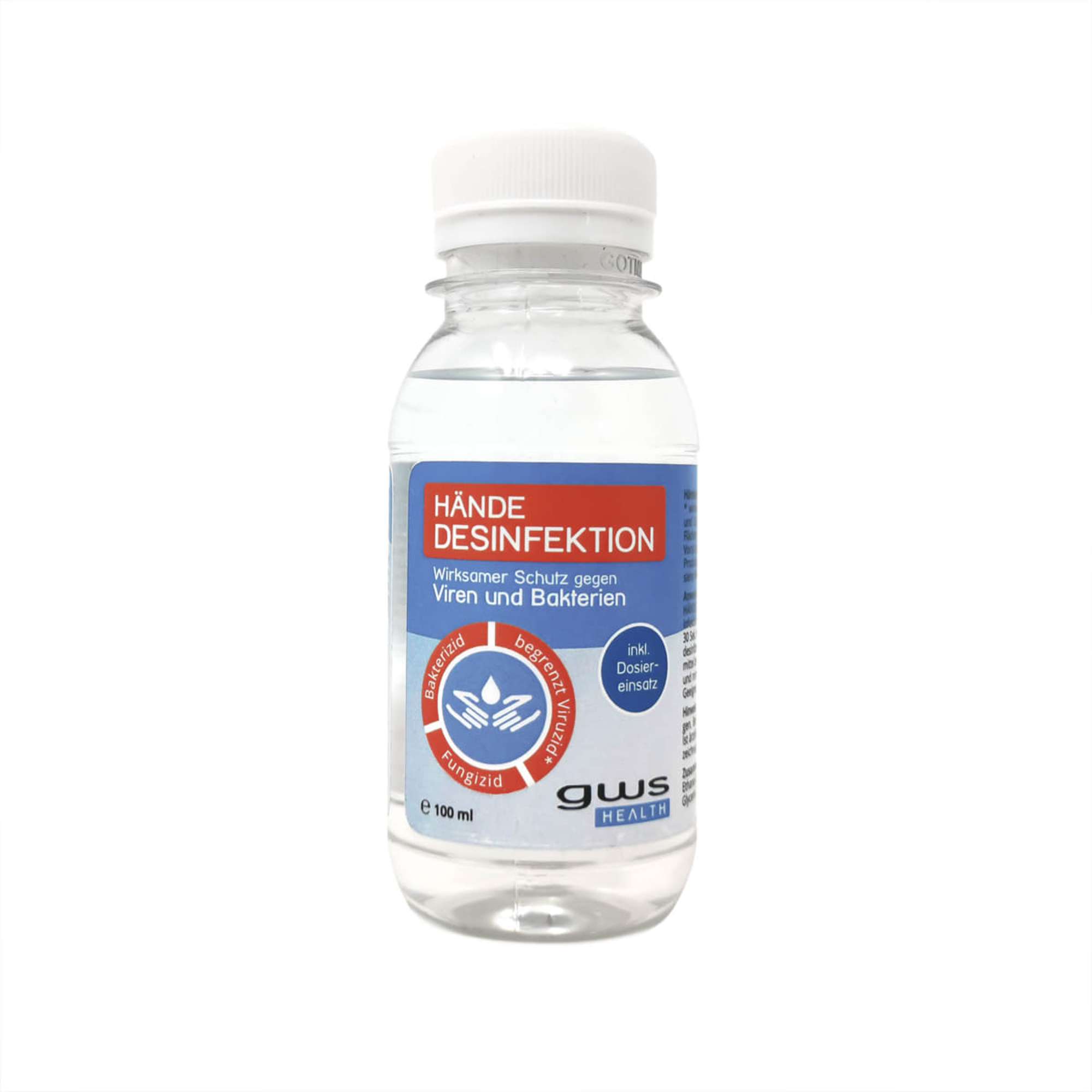 gws Haende-Desinfektionsmittel 100ml, berufsmaessige Anwender (aerzte etc.)