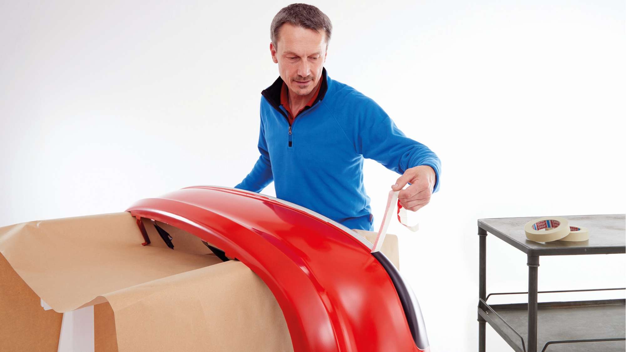 tesakrepp 4330 Hochleistungsstarkes Papierabdeckband bis 140GradC