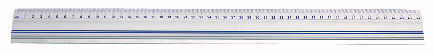 WEDO Schneidelineal 50cm Alu, mit Rutschbremse