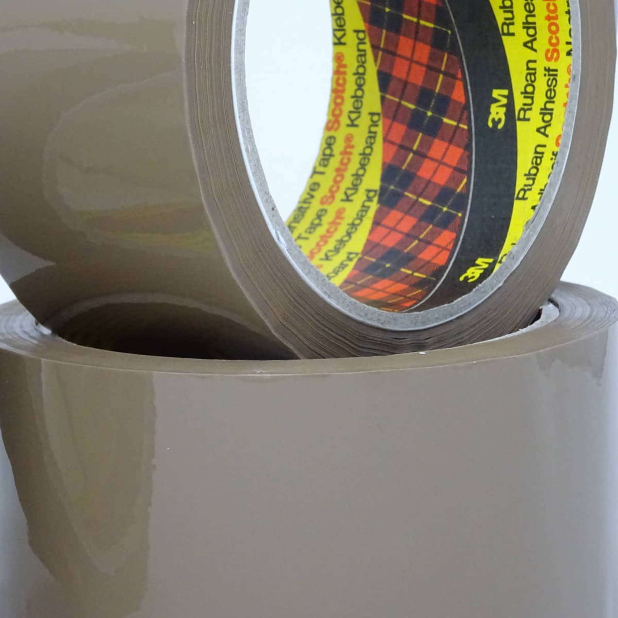 3M 305 Scotch PP Packband leise abrollend, 66 m x 50 mm, braun