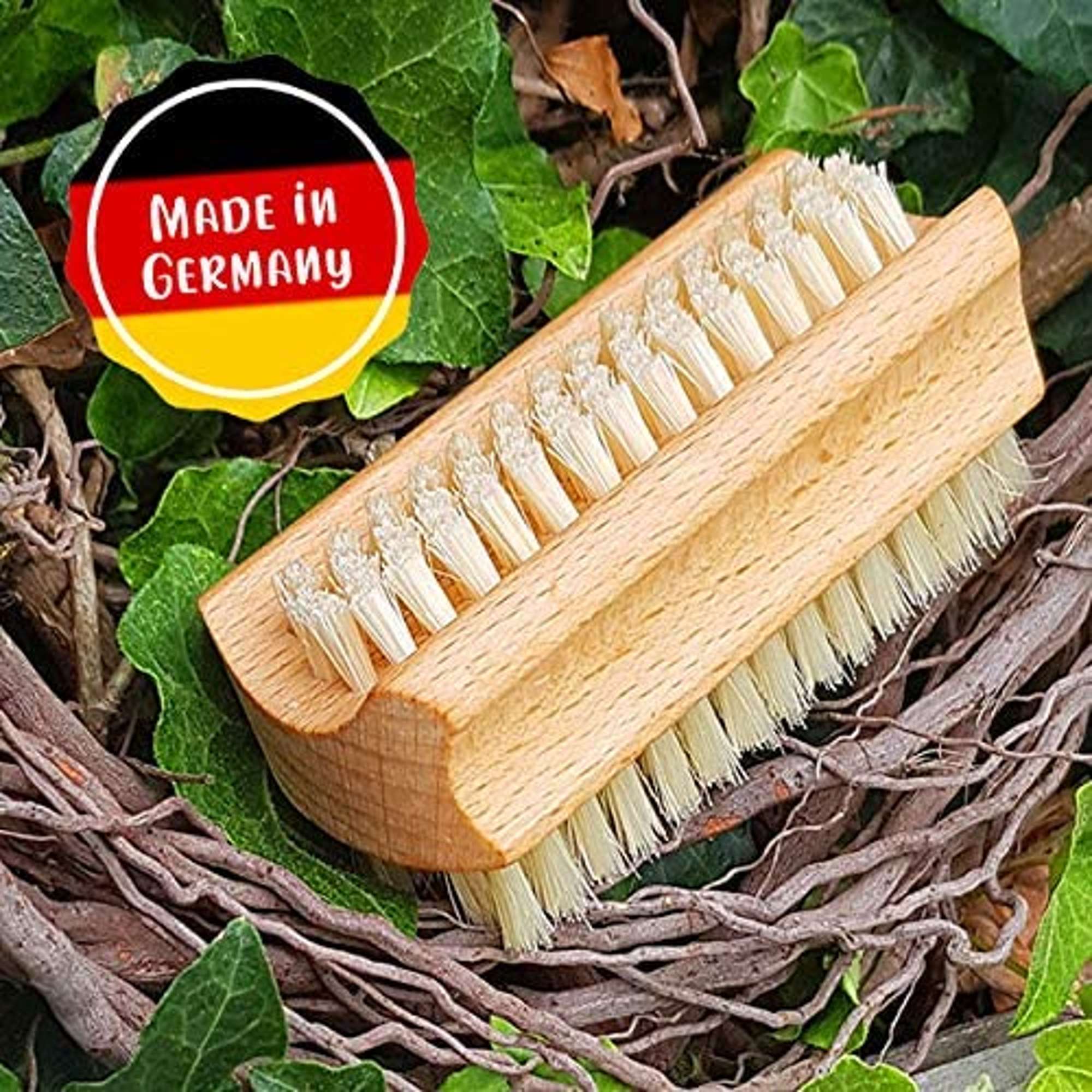 Nagel- und Handwaschbuerste aus Buchenholz, beidseitig, Fibre