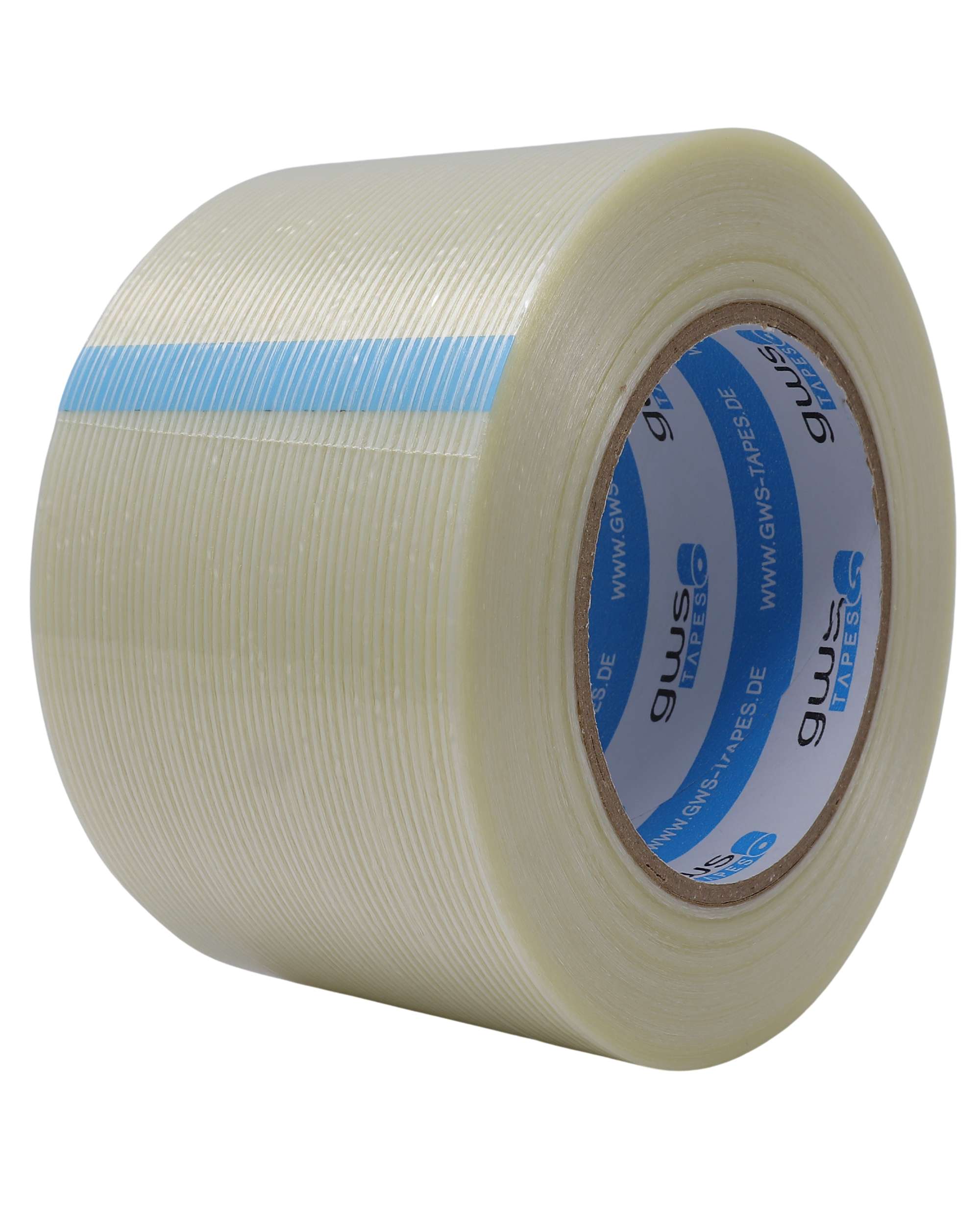 gws Filament Packband, laengsverstaerkt, 50 m x 75 mm, transparent