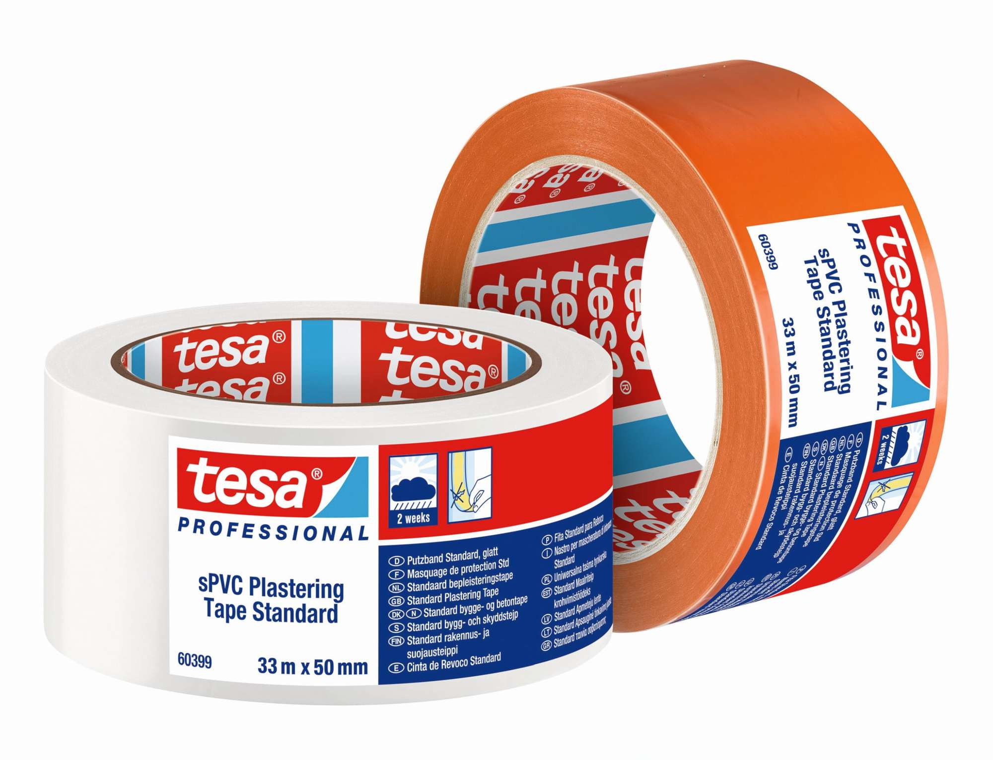 tesa 60399 PVC Standard Putzband glatt